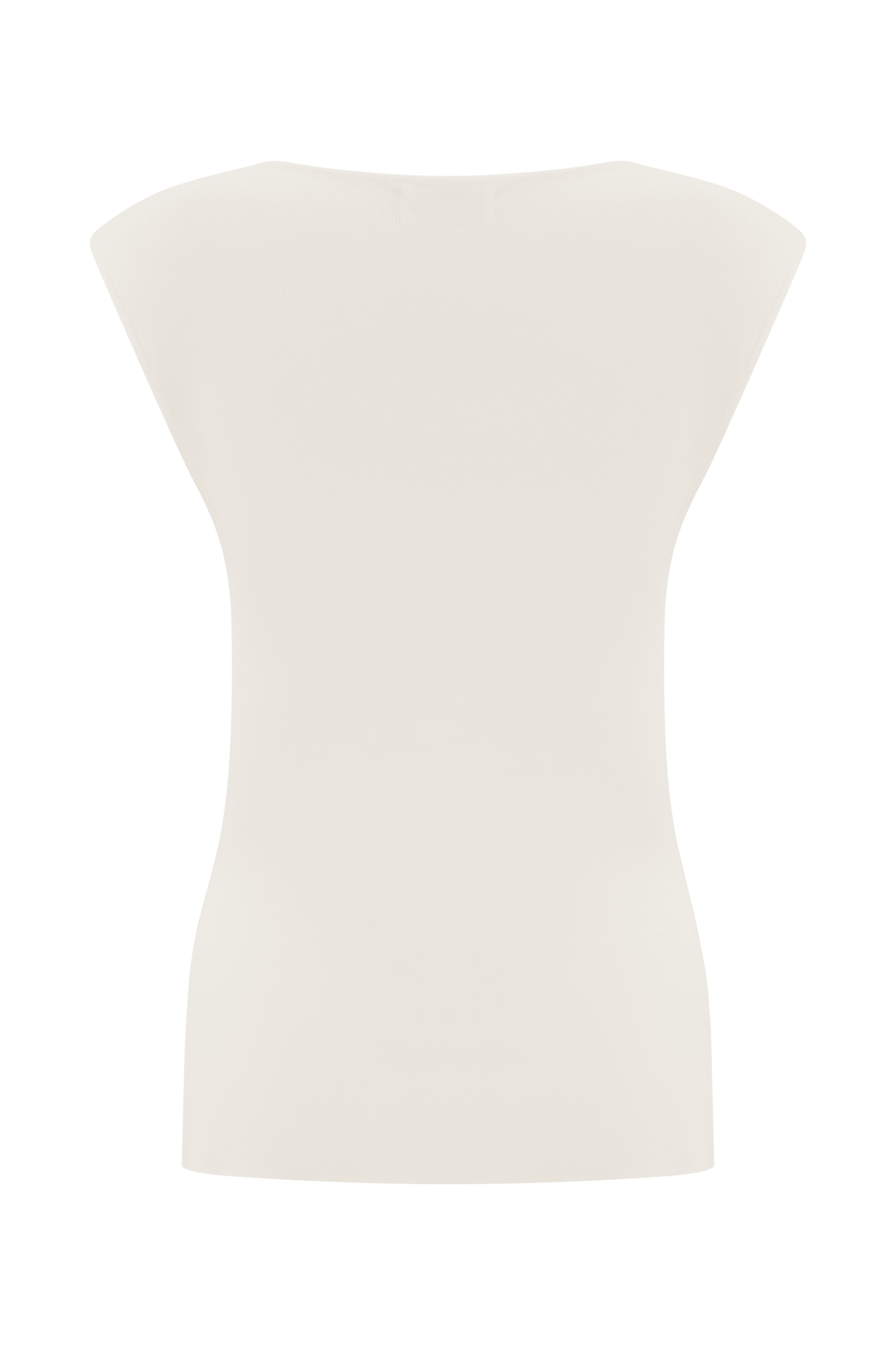 Francisca Cowl Neck Knit Top - White