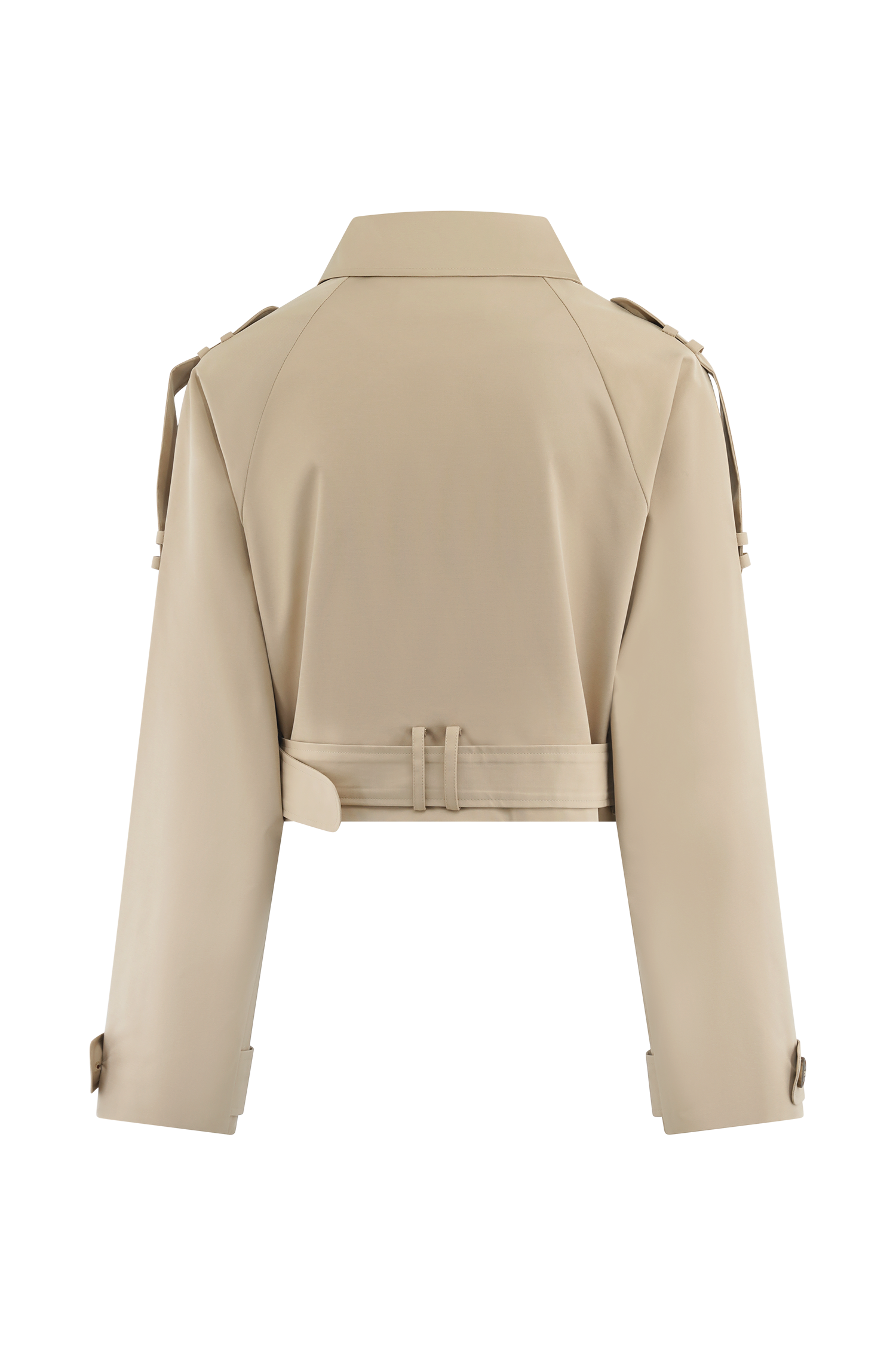 Frank Cropped Collared Jacket - Camel #8