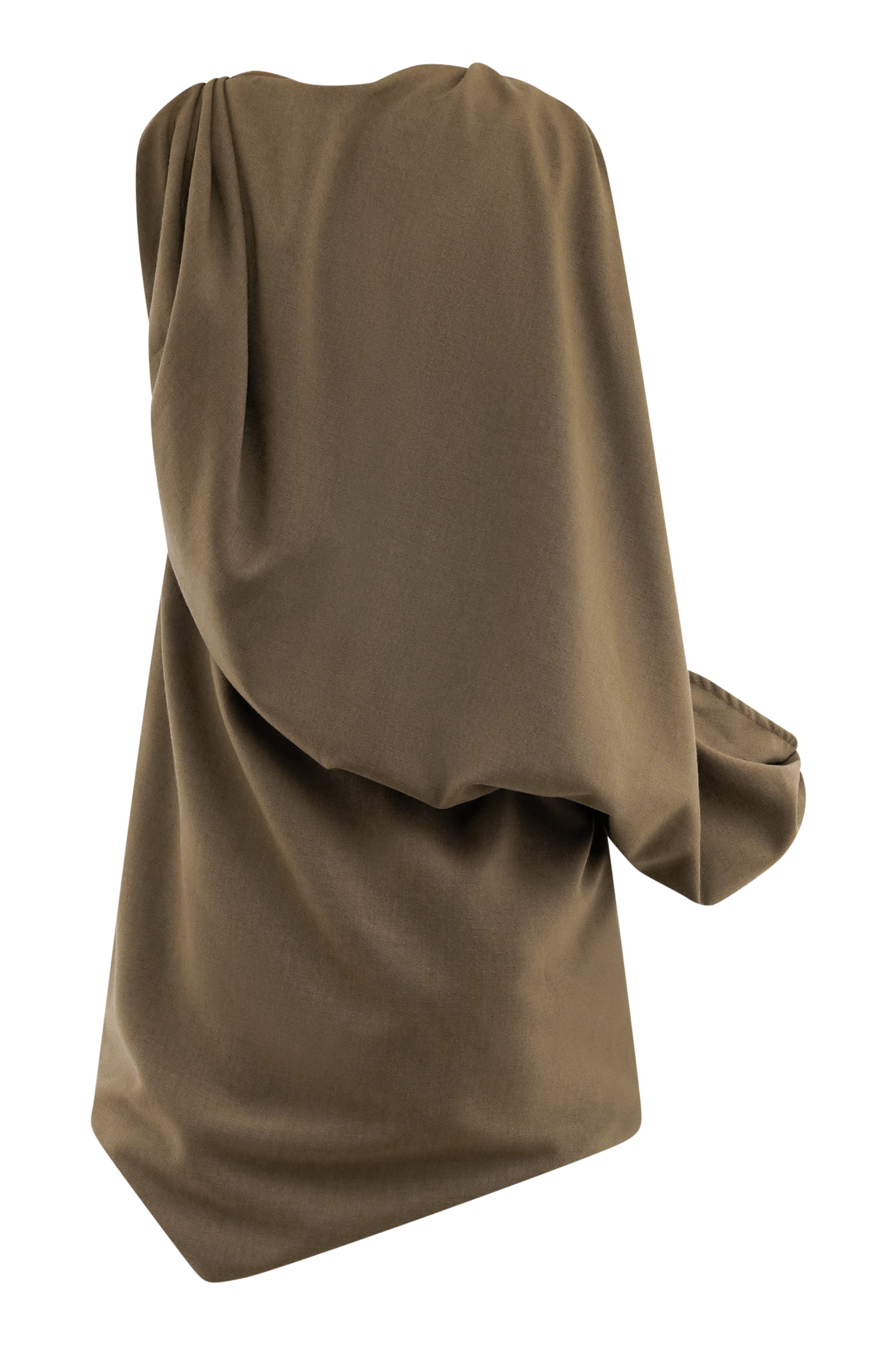 Gabriella Draped Mini Dress - Light Brown Marle #6