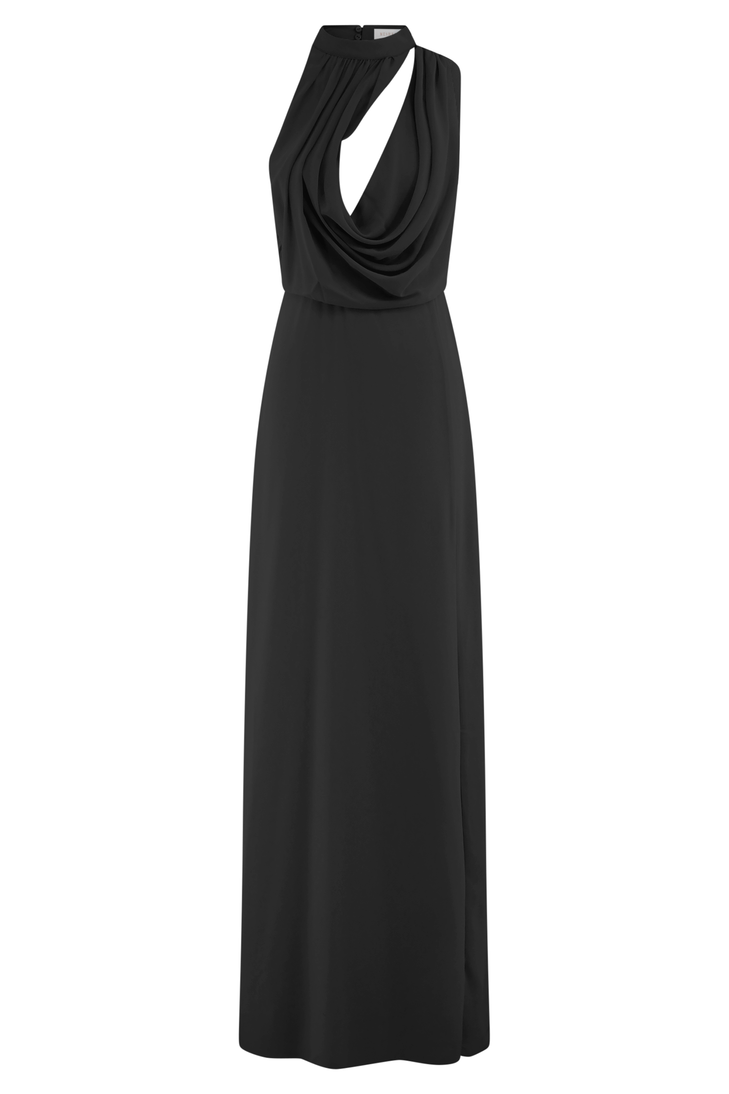 Galia Cowl Neck Maxi Dress - Black #7