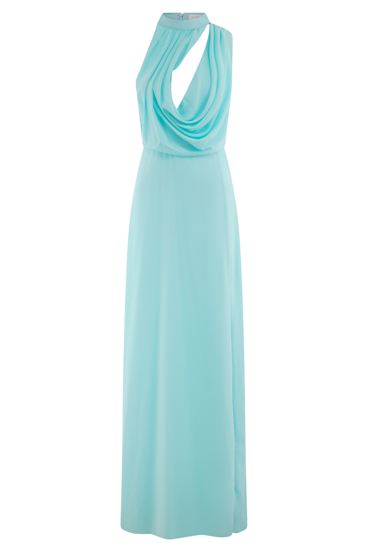 Galia Cowl Neck Maxi Dress - Lagoon #9