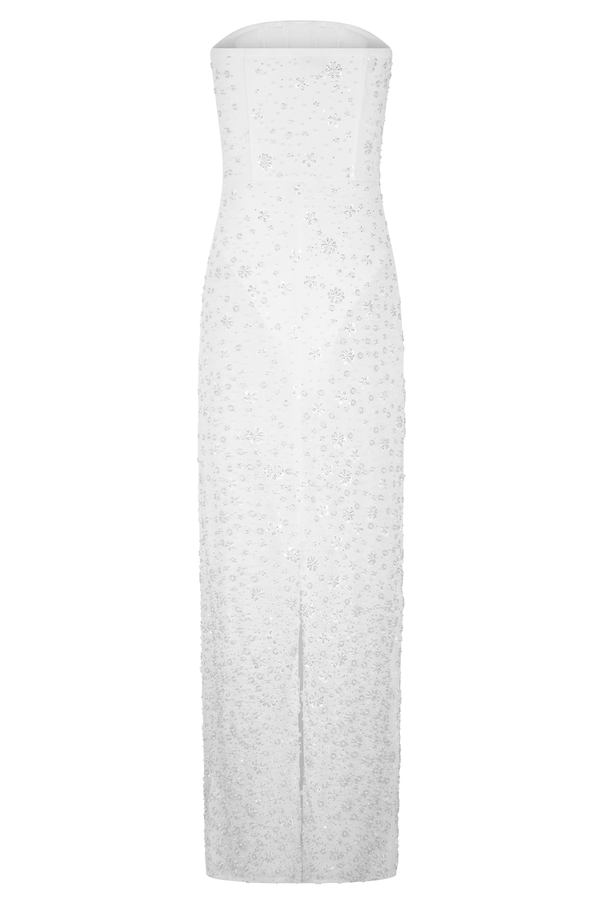 Gemma Strapless Embellished Maxi Dress - Ivory #11