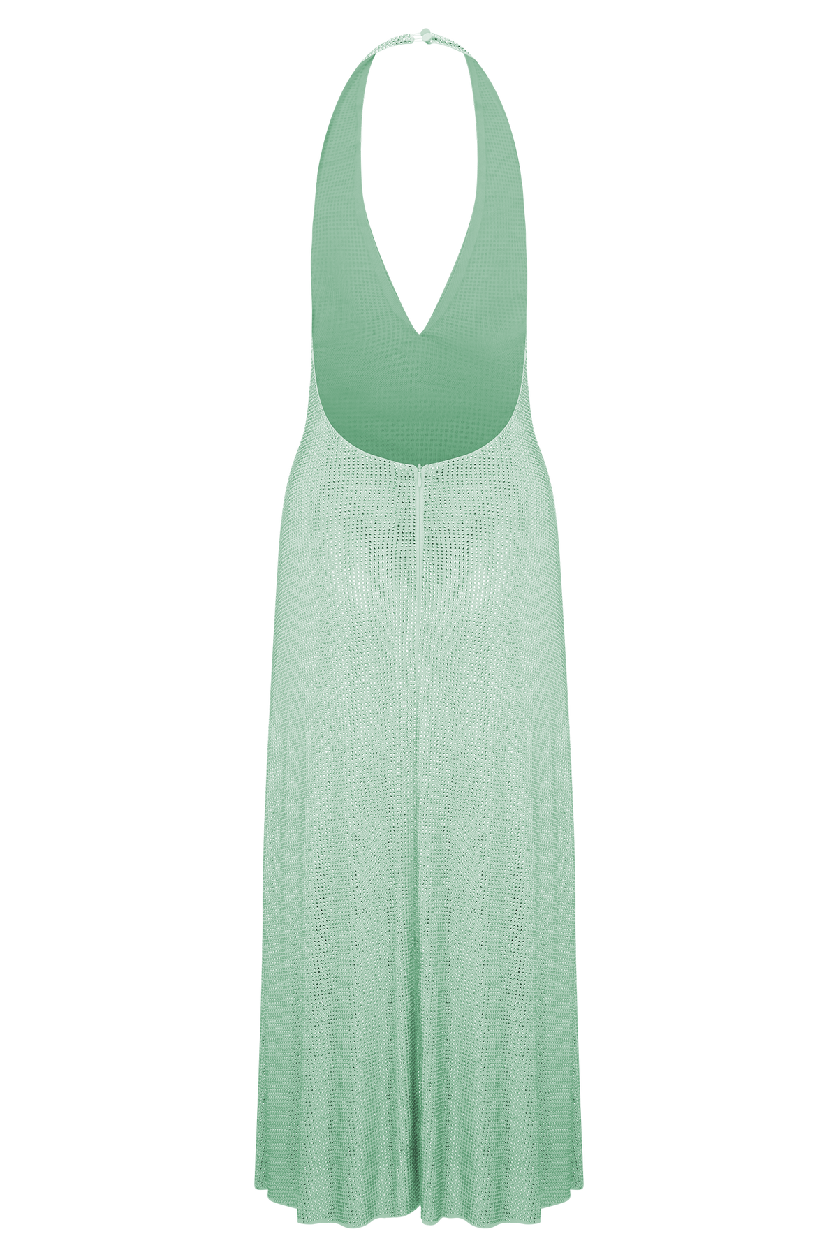 Genie Diamante Halter Midi Dress - Mint #7