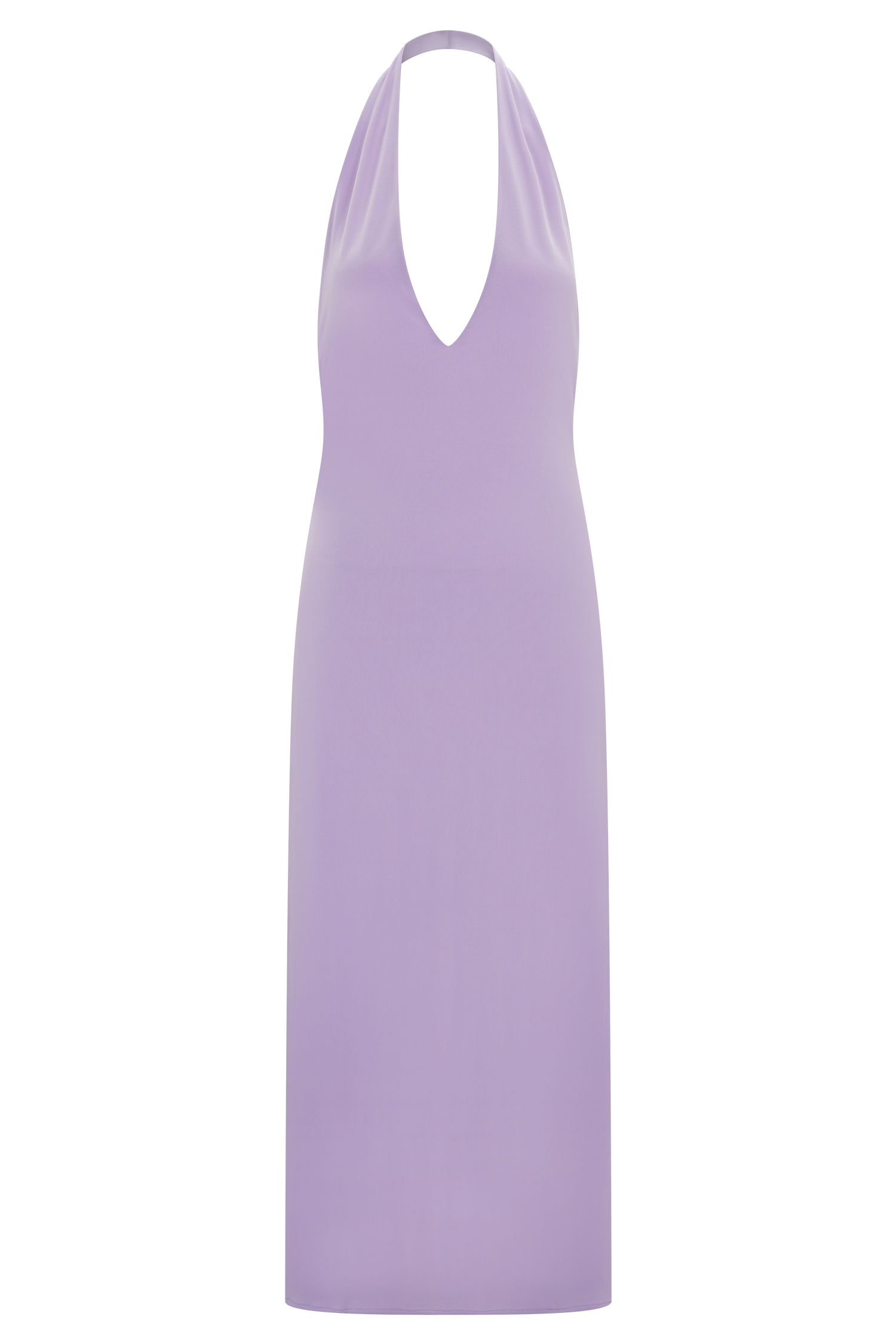Genie Slinky Halter Midi Dress - Lilac #8
