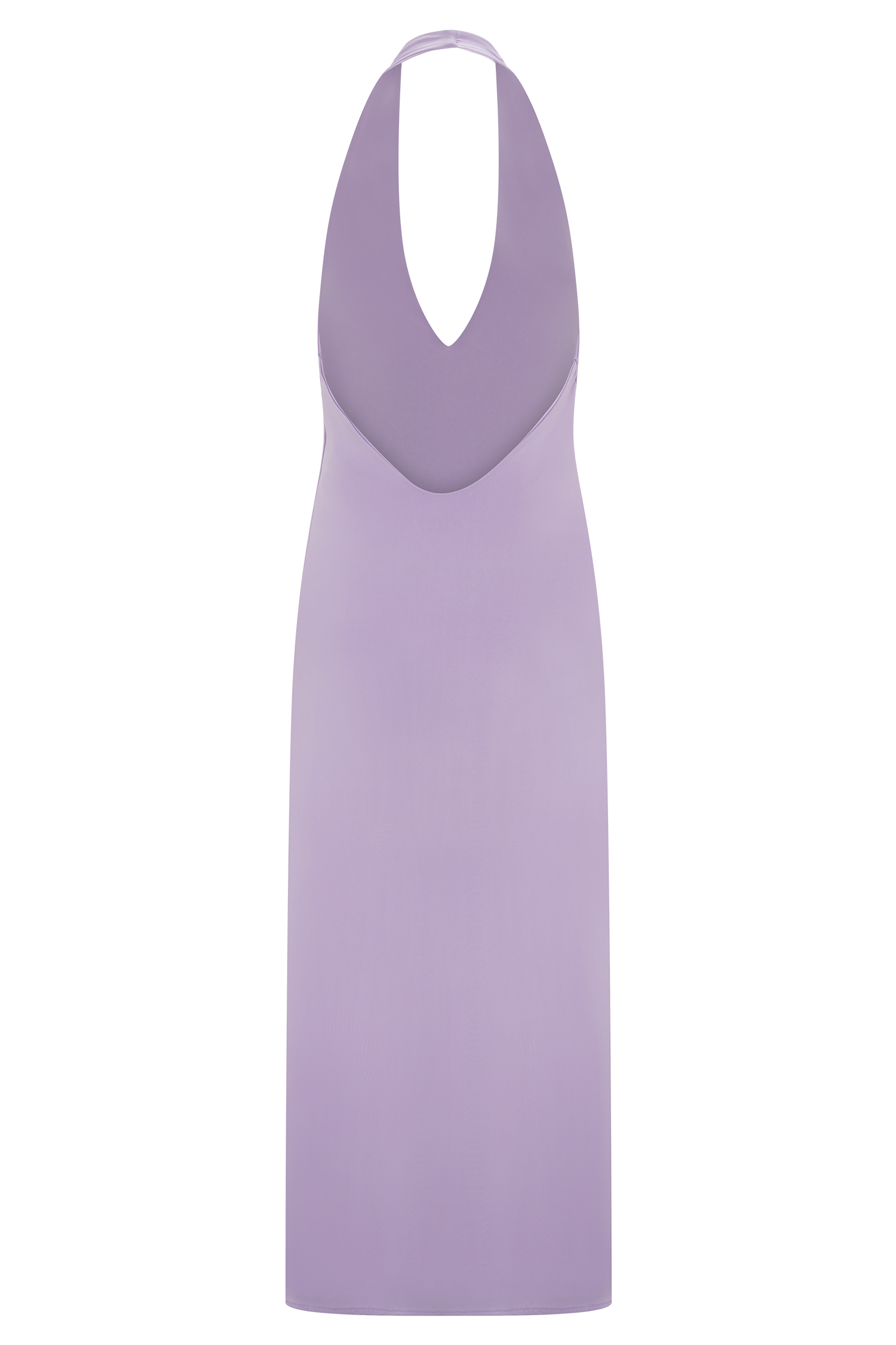 Genie Slinky Halter Midi Dress - Lilac #7