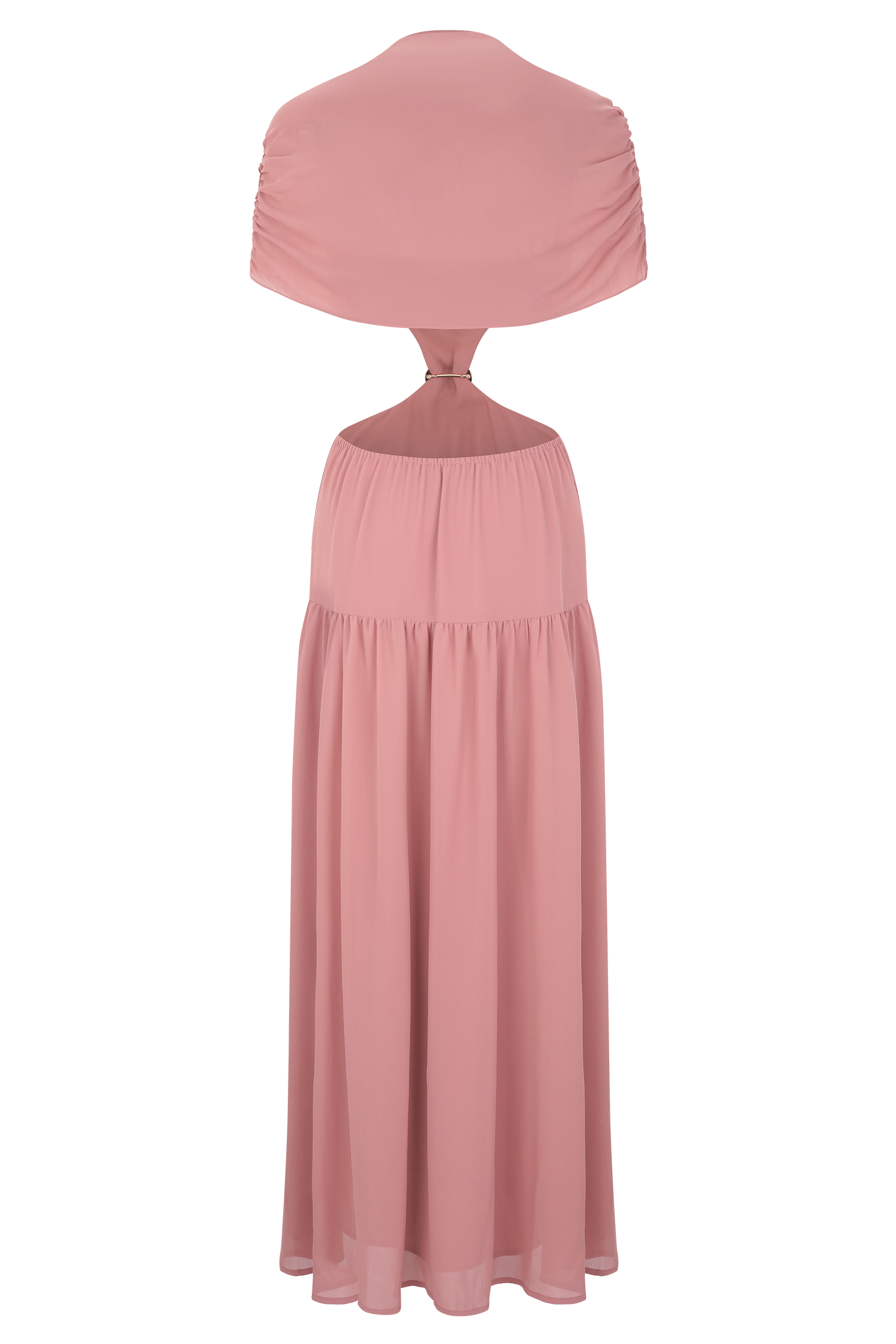 Georgina Chiffon Midi Dress - Burnt Rose #15
