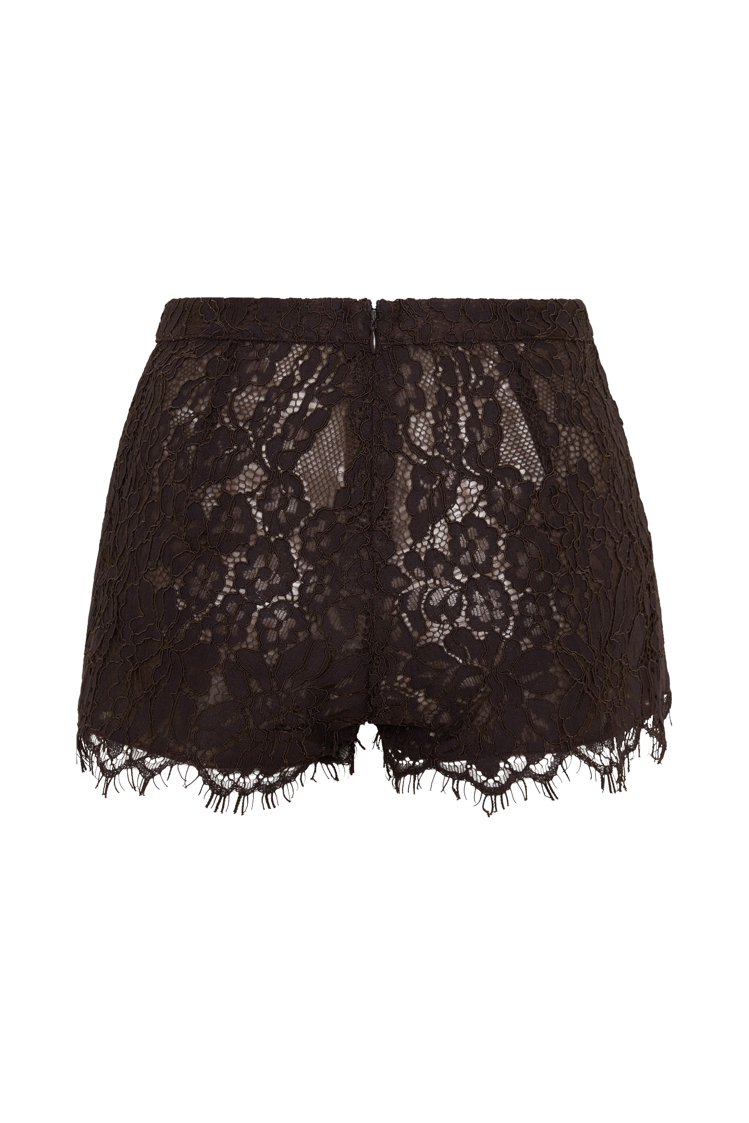 Gigi Lace Mini Shorts - Dark Chocolate #12