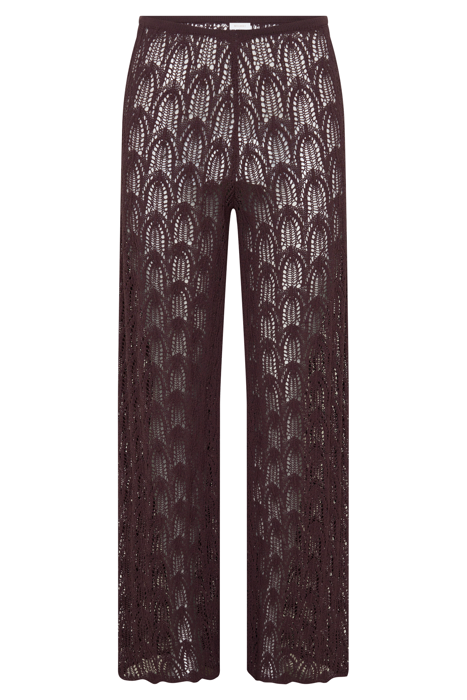 Glinda Crochet Pants - Chocolate #9