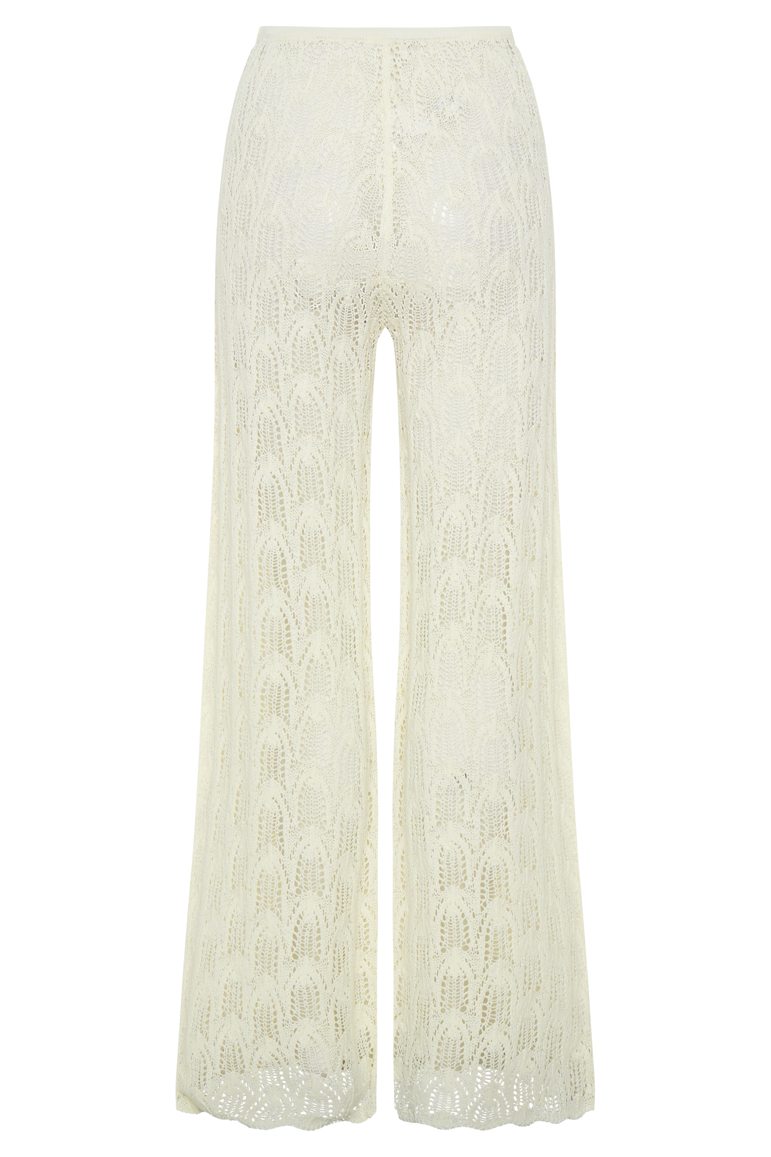 Glinda Crochet Pants - Ivory #8