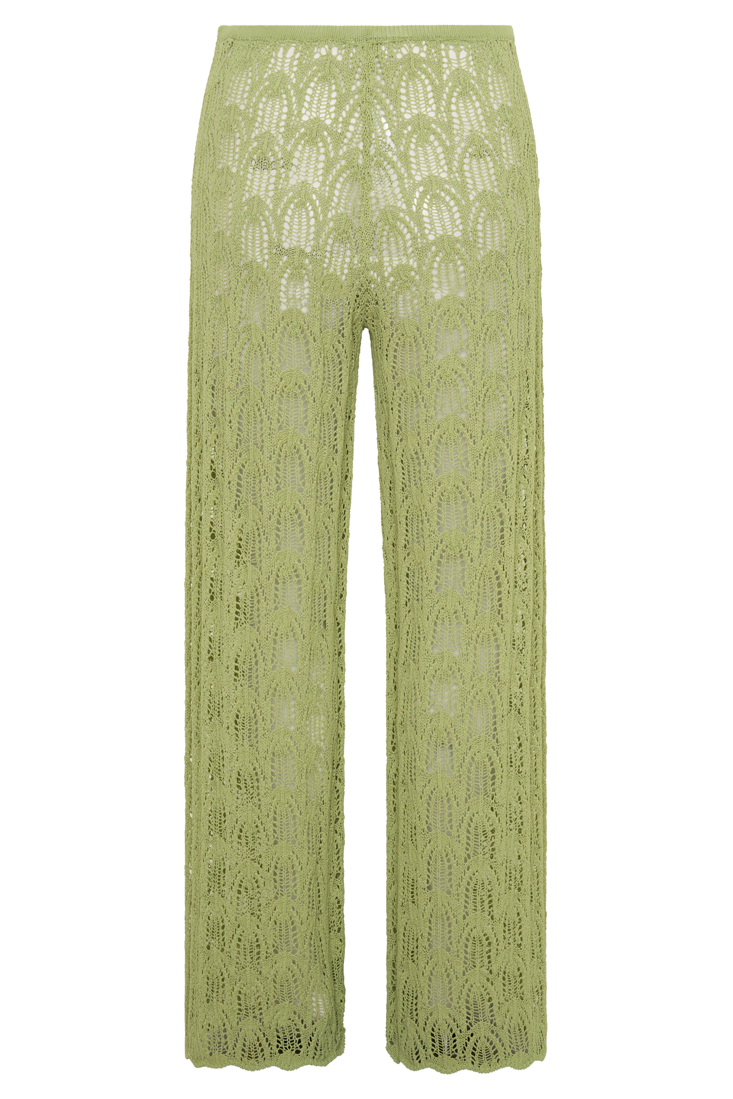 Glinda Crochet Pants - Light Olive #10