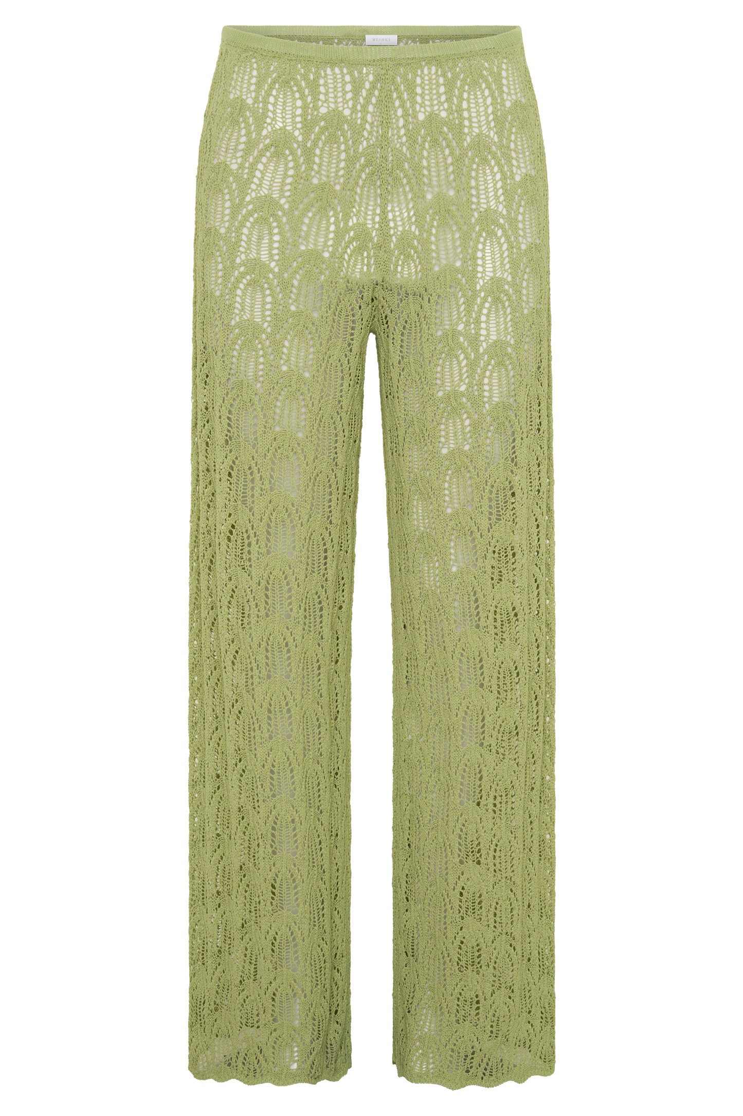 Glinda Crochet Pants - Light Olive