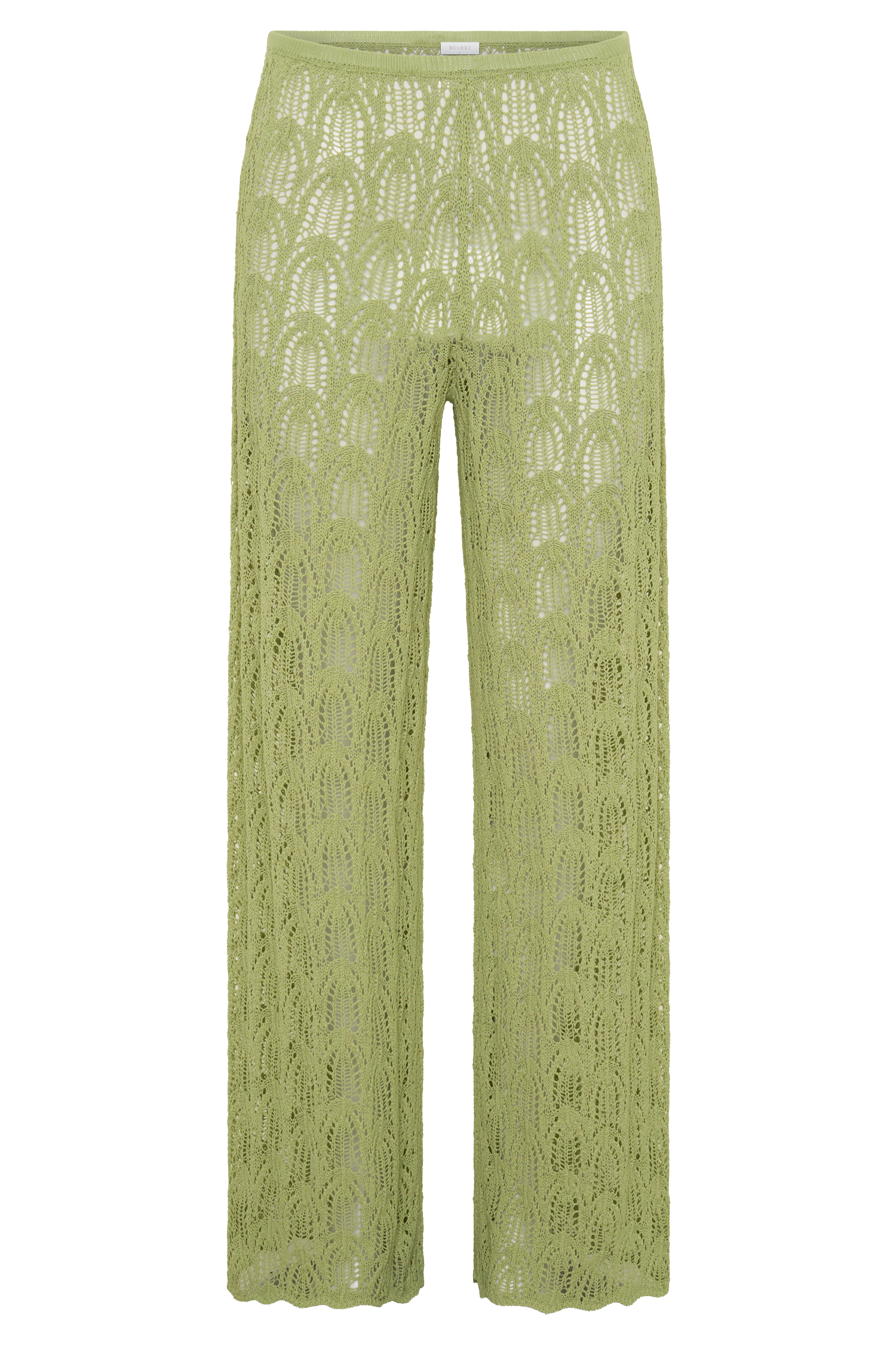 Glinda Crochet Pants - Light Olive #11