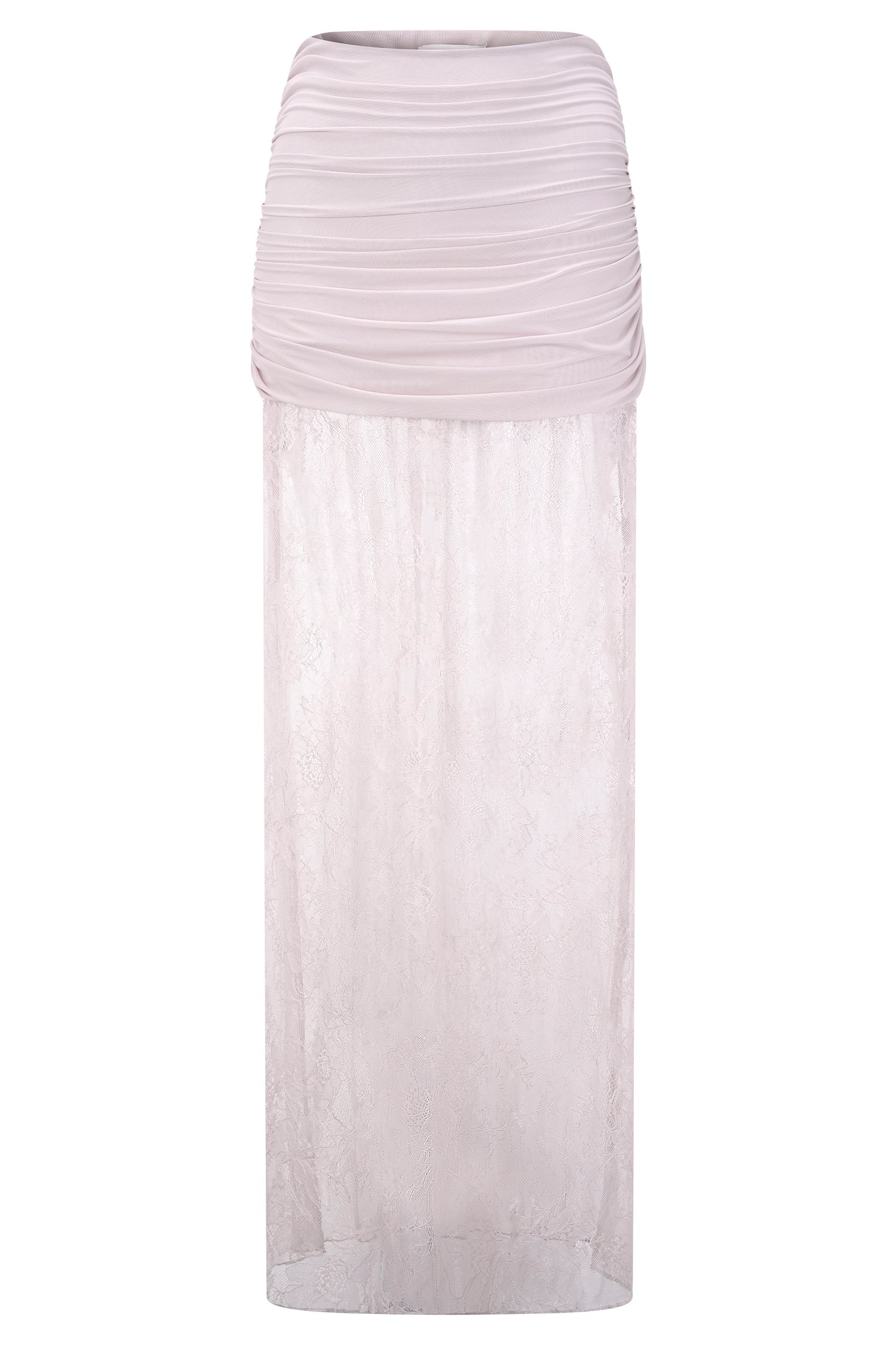 Guinevere Lace And Mesh Maxi Skirt - Lilac #7