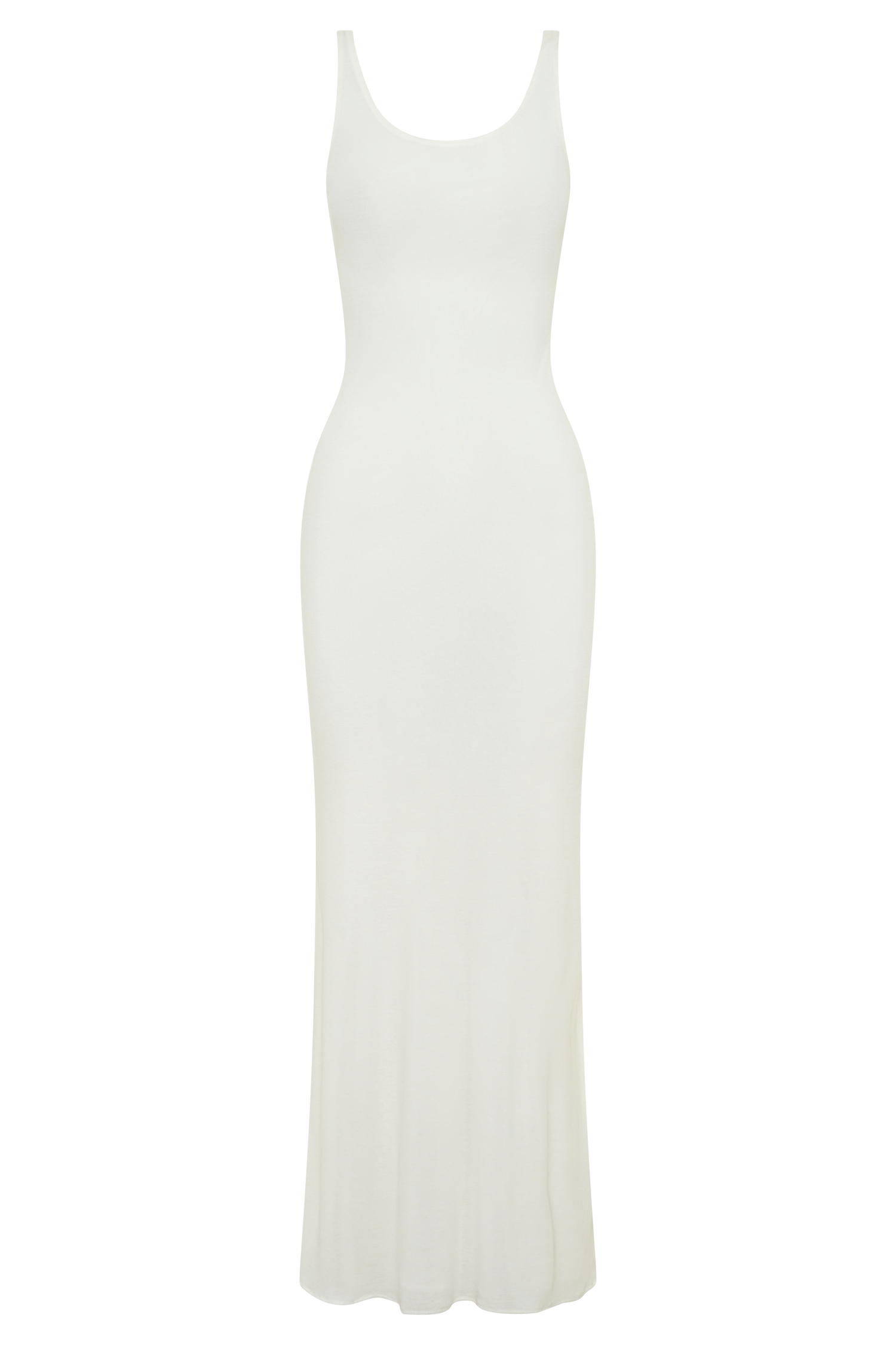 Gwenaelle Scoop Neck Jersey Maxi Dress - White #9