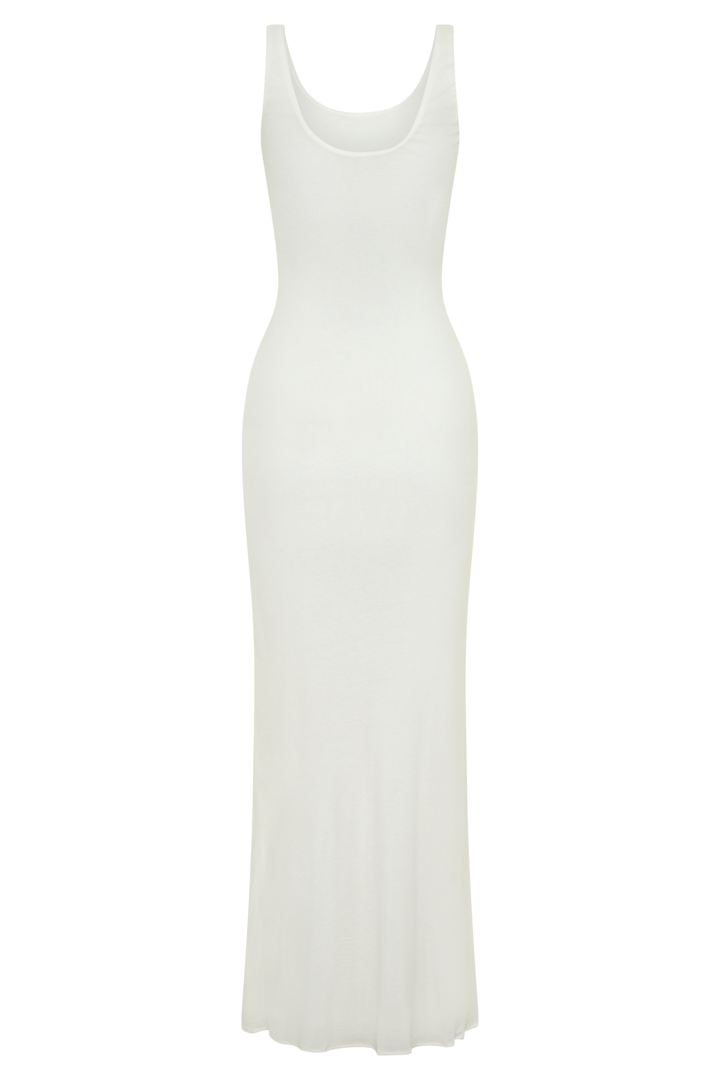 Gwenaelle Scoop Neck Jersey Maxi Dress - White