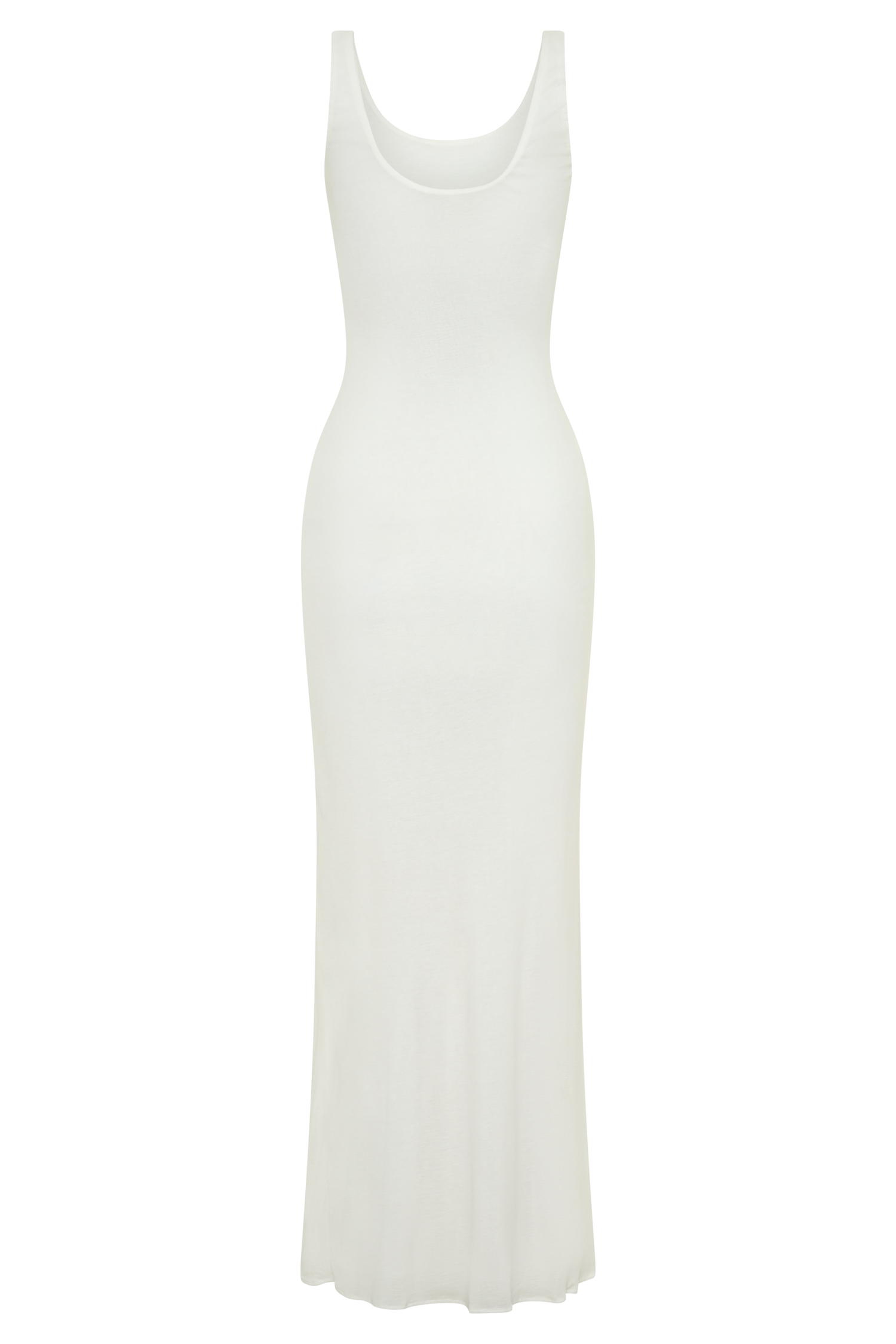 Gwenaelle Scoop Neck Jersey Maxi Dress - White #8
