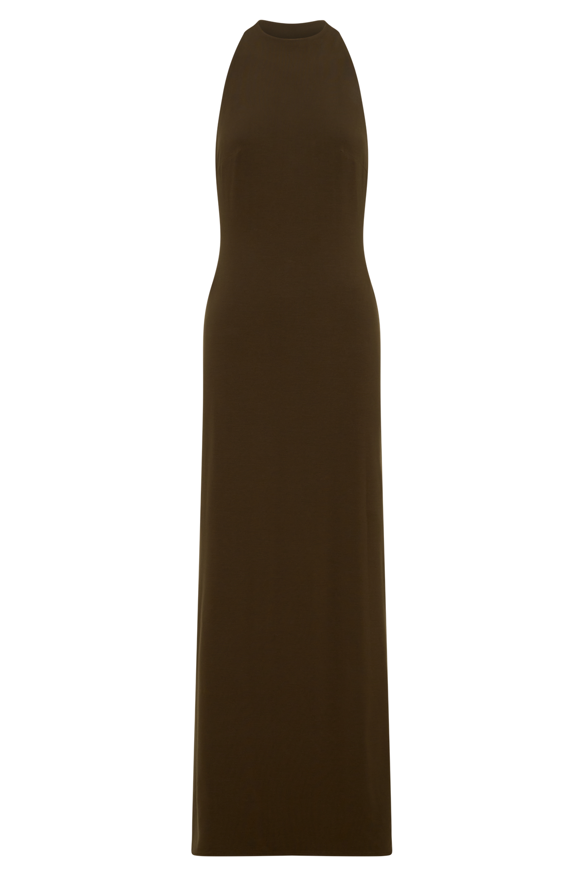 Halley Back T-Strap Maxi Dress - Chocolate