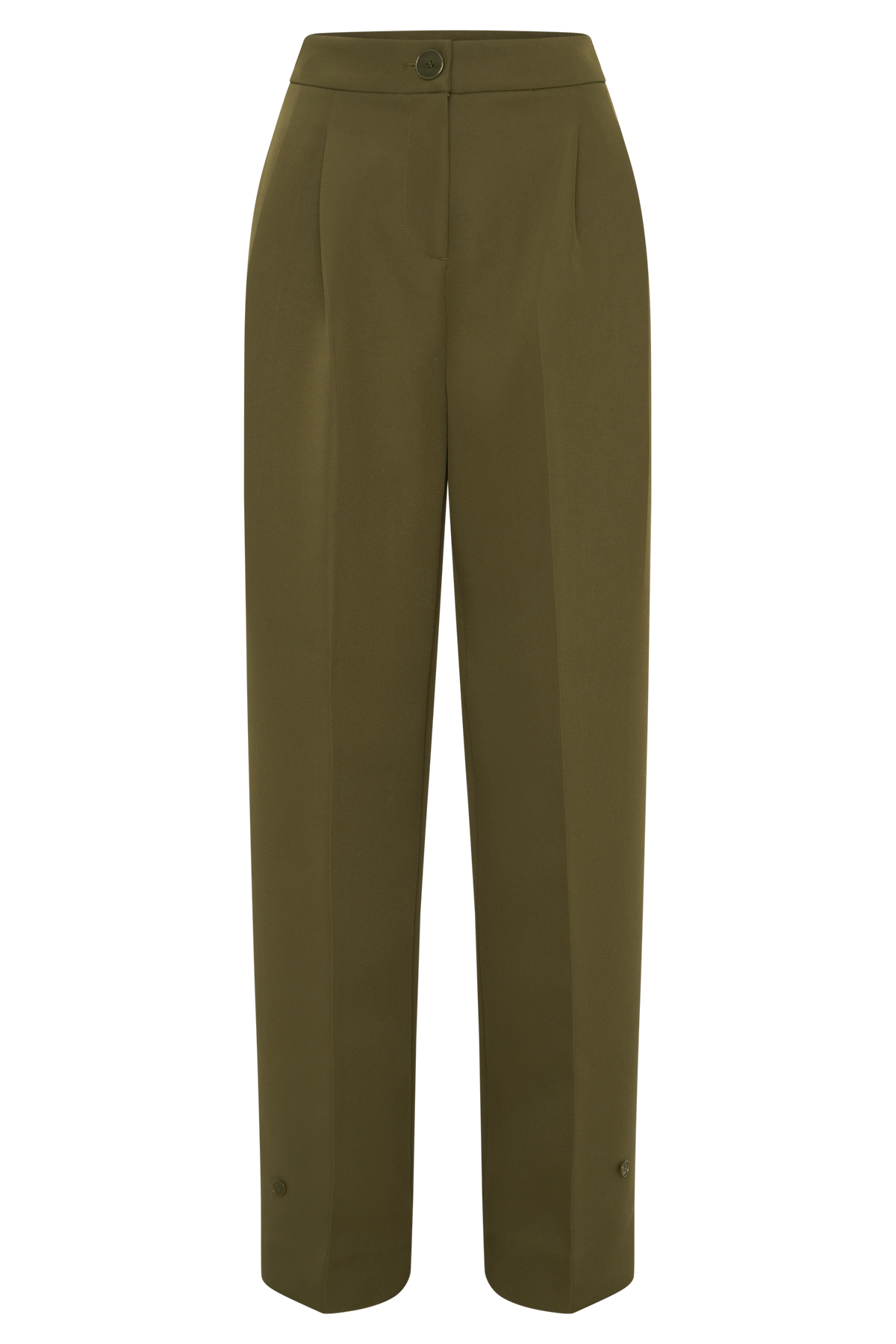 Hazel Pleated Suiting Pants - Olive #8