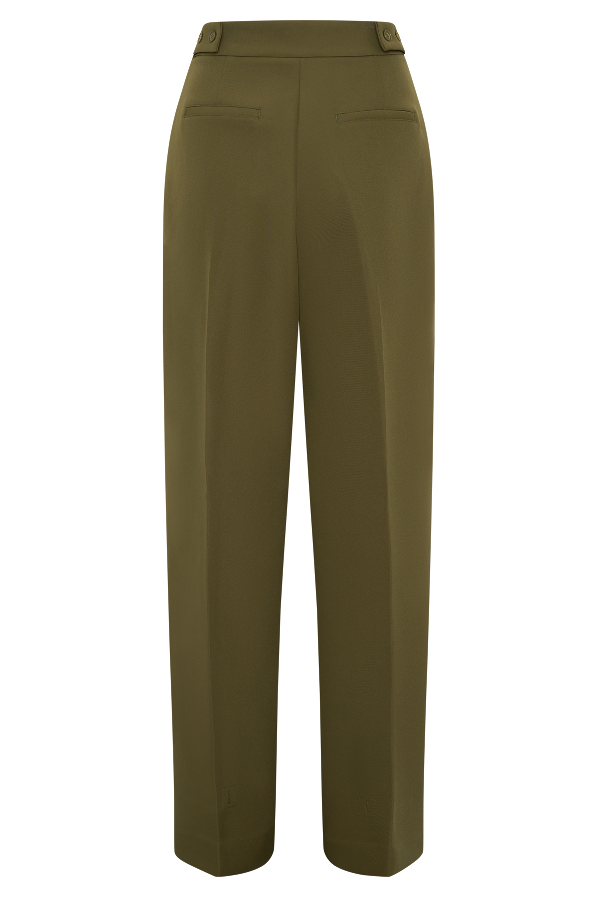 Hazel Pleated Suiting Pants - Olive #7
