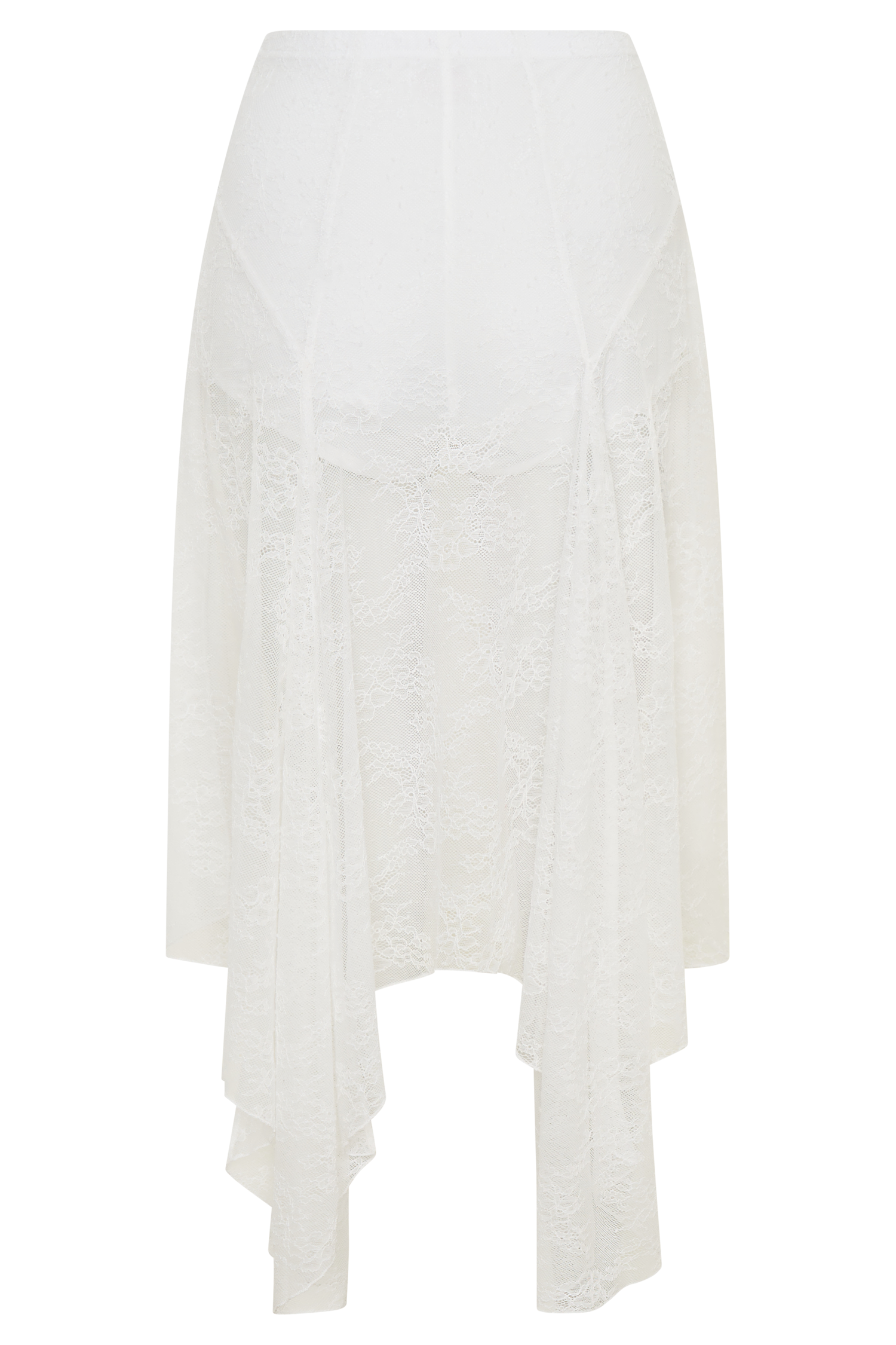 Haime Lace Hankie Midi Skirt - Ivory #8