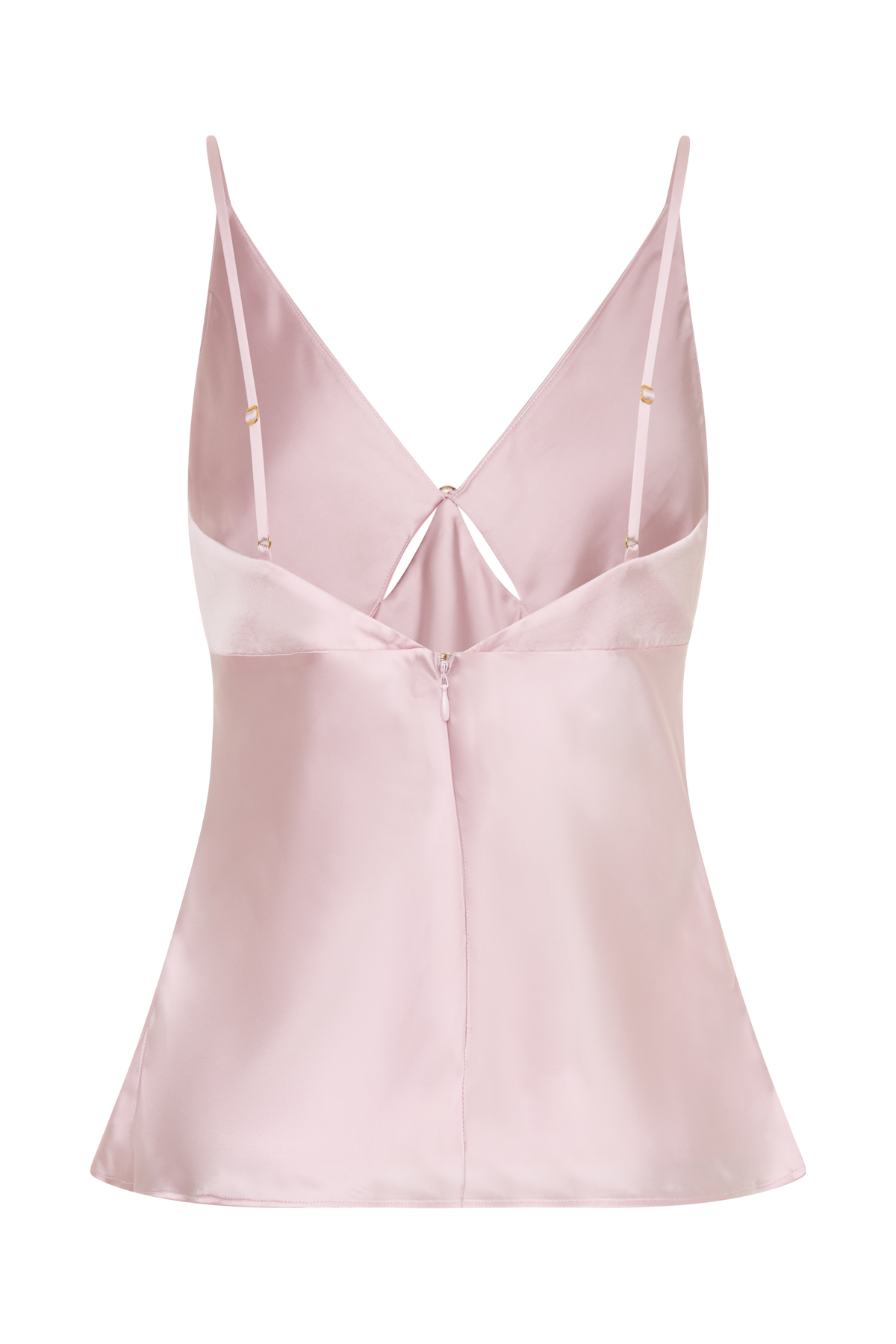Hattie Satin Sleeveless Top - Pale Pink #8