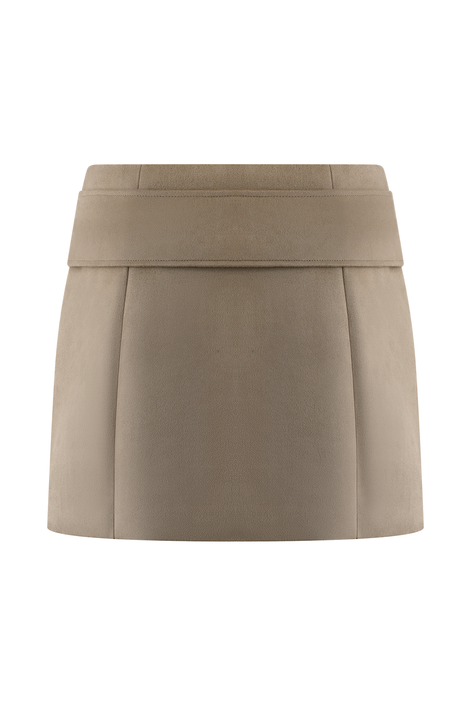 Hayes Faux Suede Belted Mini Skirt - Sand #8