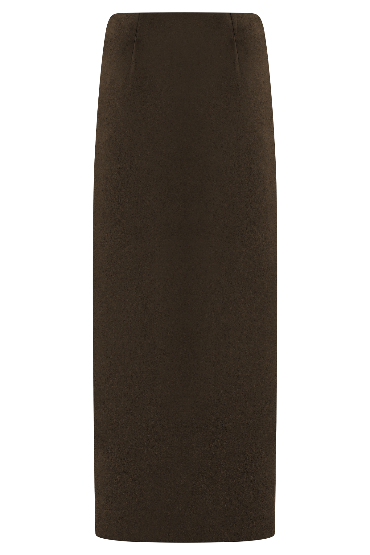 Hayes Faux Suede Midi Skirt - Chocolate #10