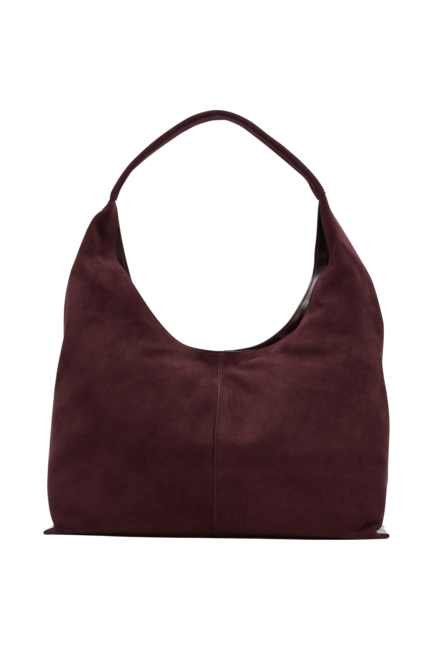 Hazel Slouchy Suede Bag - Burgundy #5