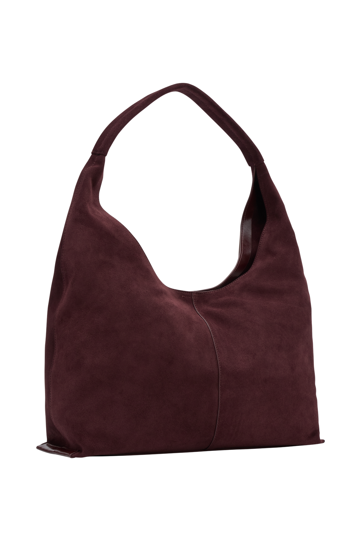 Hazel Slouchy Suede Bag - Burgundy #6