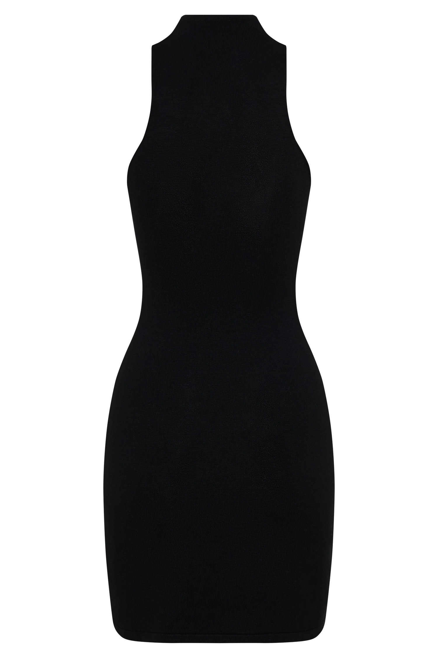Hector Halter Neck Knit Mini Dress - Black #7