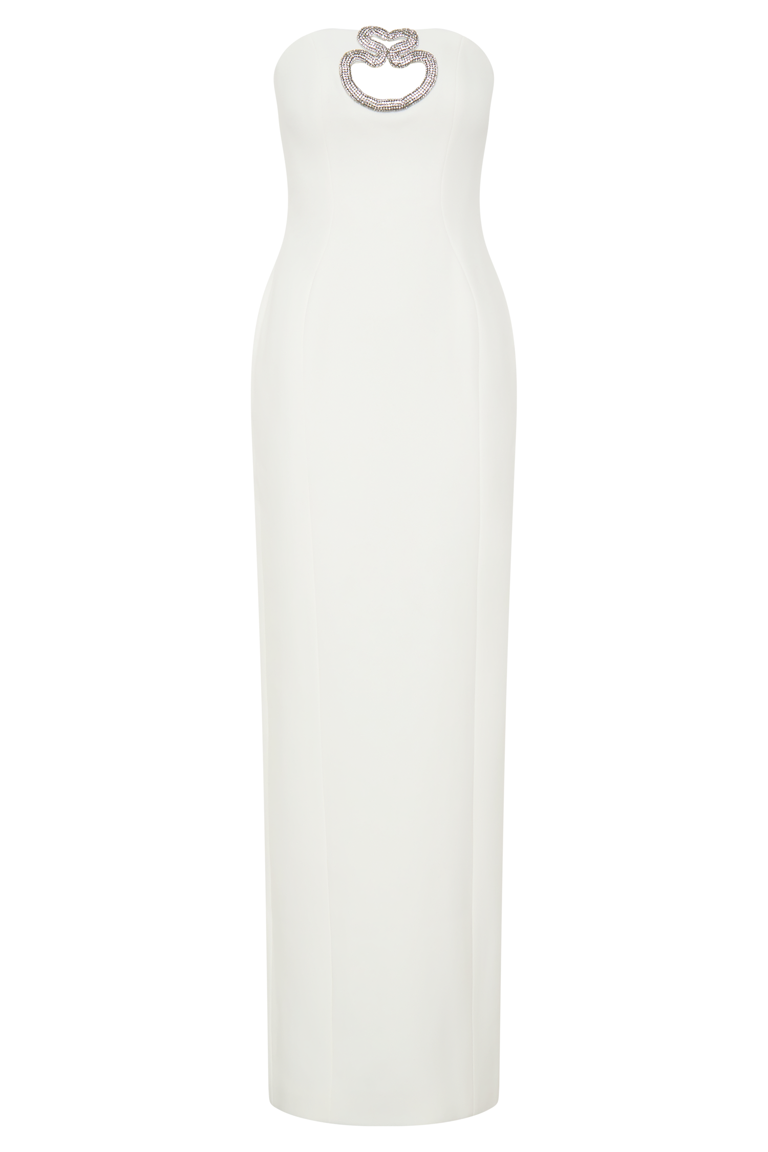 Hilda Embellished Strapless Maxi Dress - White #8