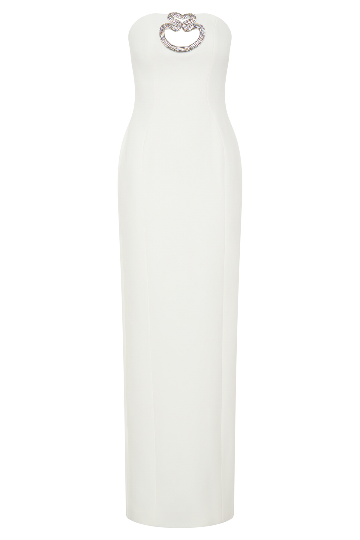 Hilda Embellished Strapless Maxi Dress - White #9