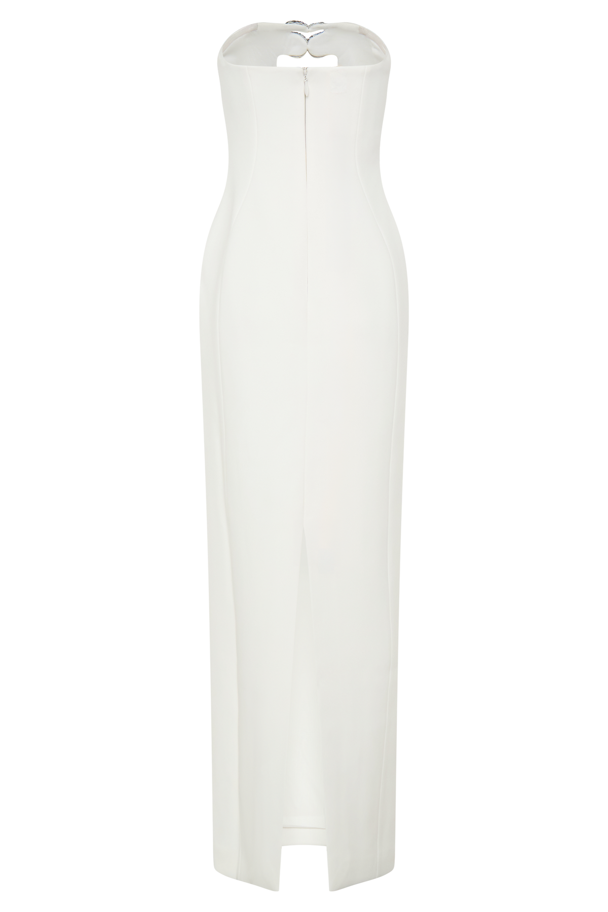 Hilda Embellished Strapless Maxi Dress - White