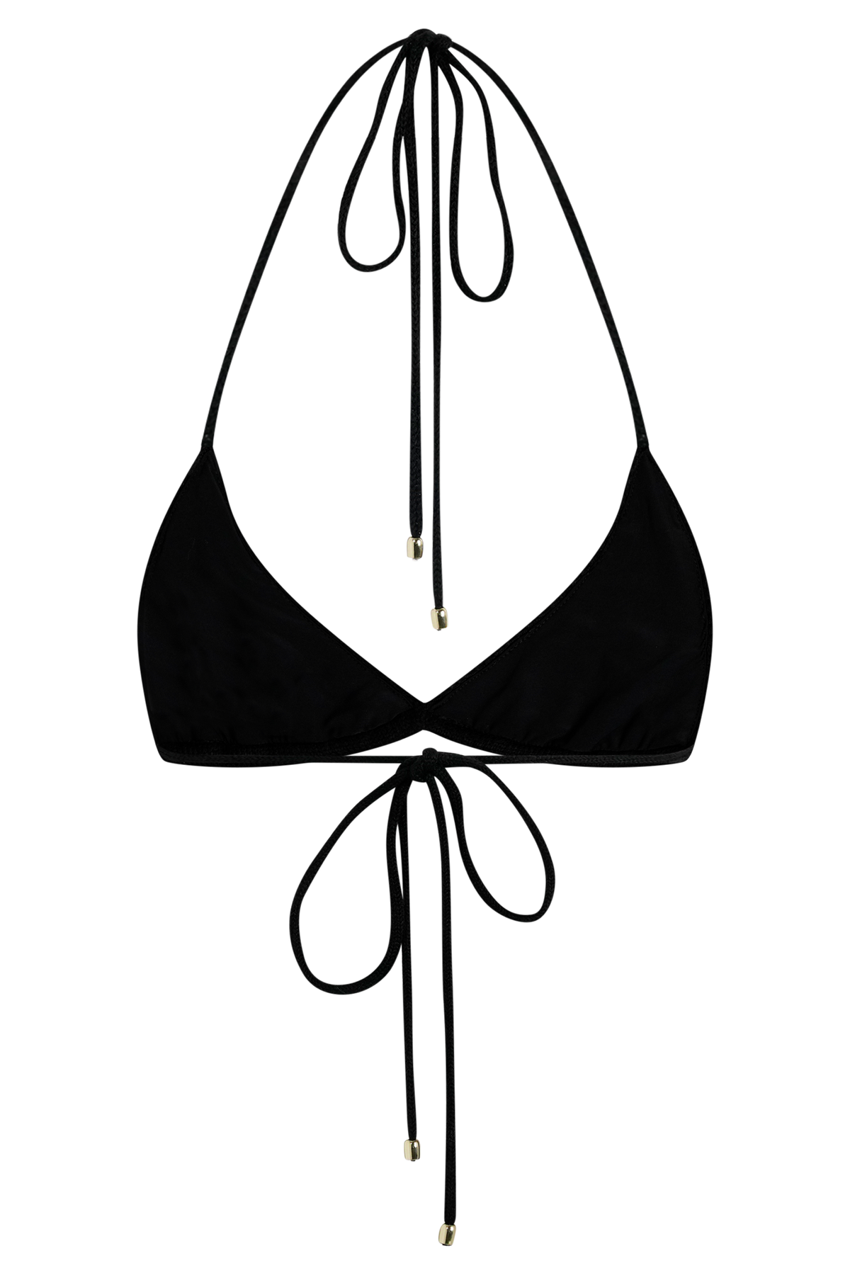 Huntleigh Crochet Bikini Top - Black & Gold Sunshine Print #9