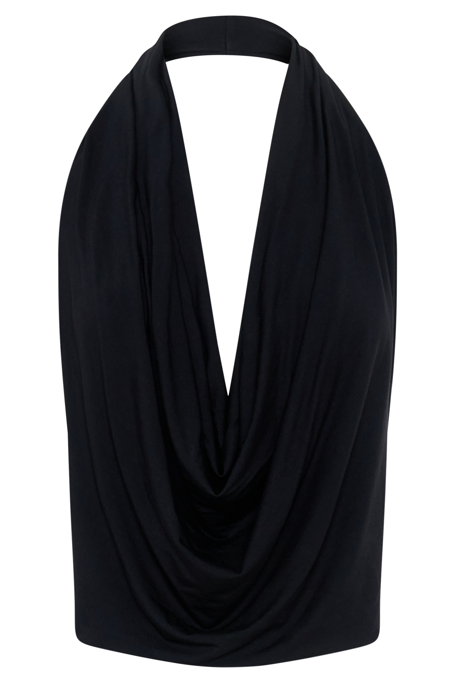 Huyen Cowl Front Modal Top - Black #9