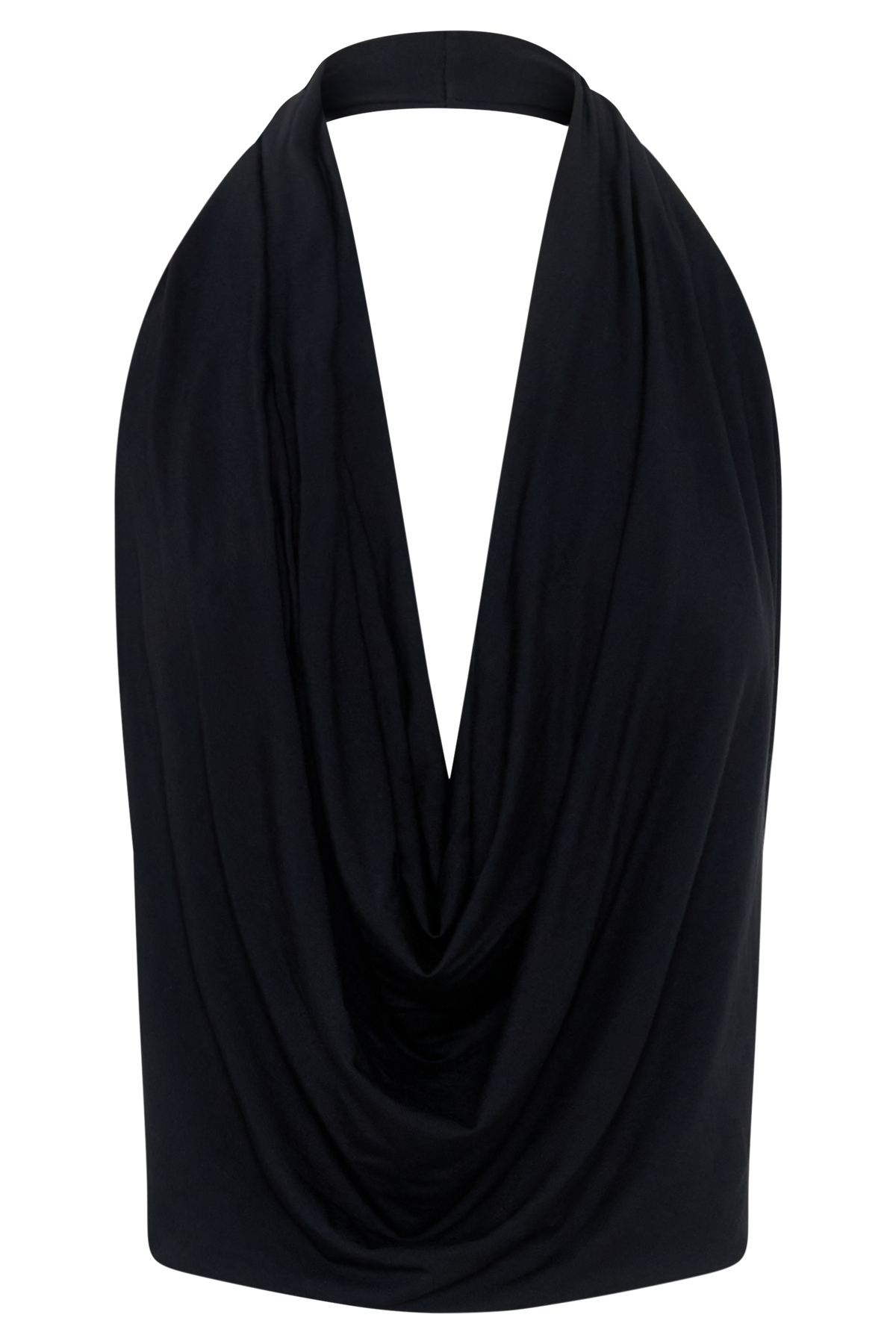 Huyen Cowl Front Modal Top - Black #9