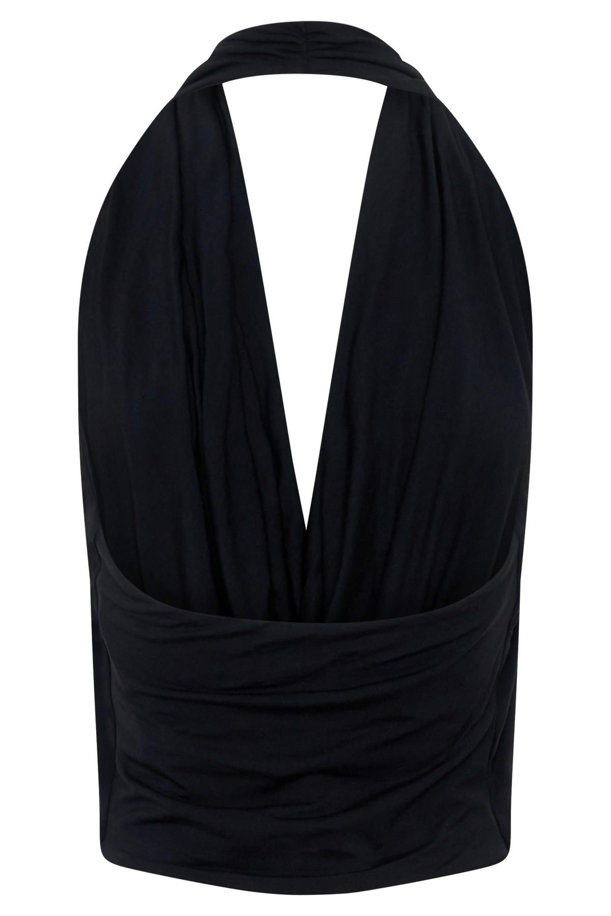 Huyen Cowl Front Modal Top - Black #8