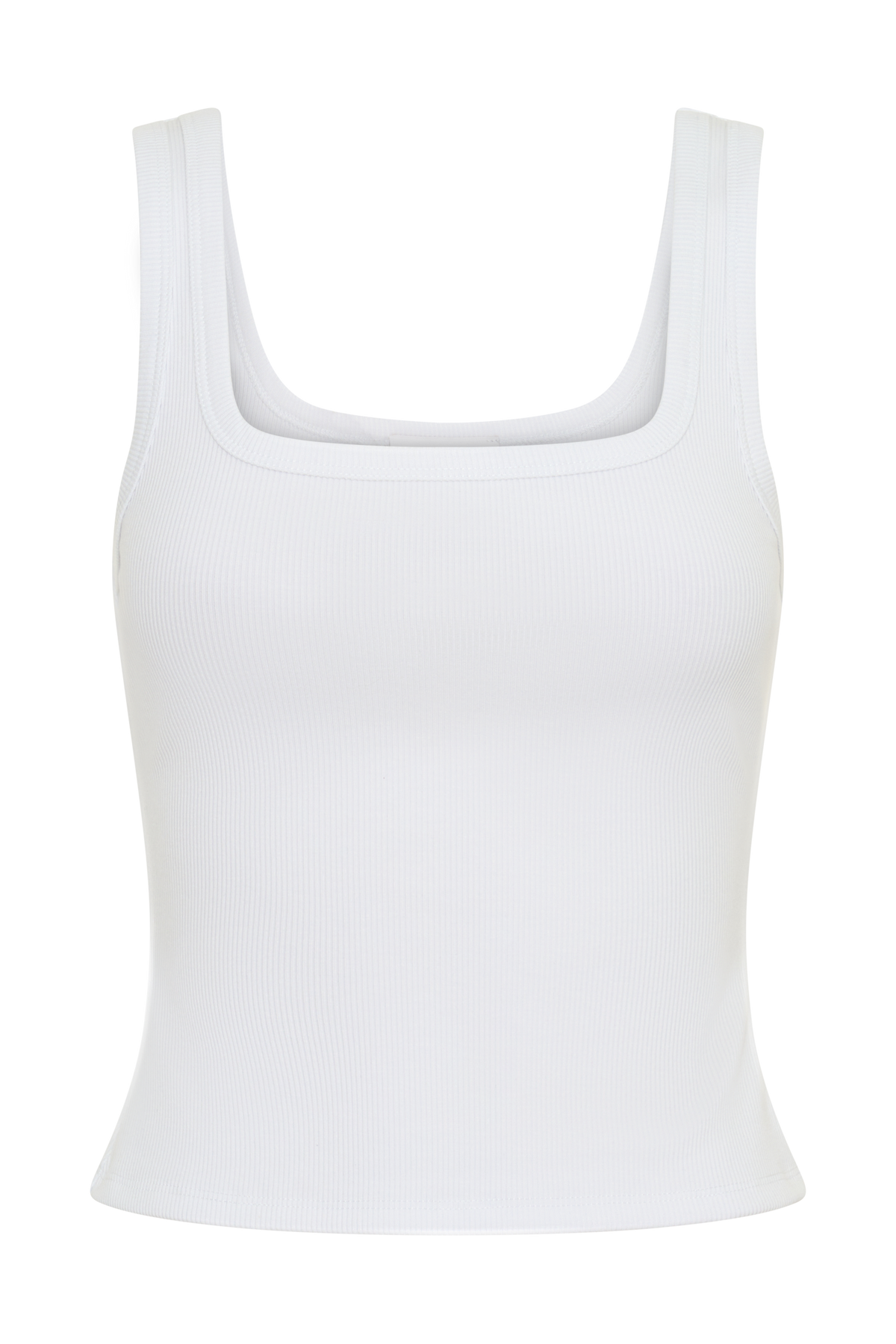 Ismay Square Neck Tank - White #9