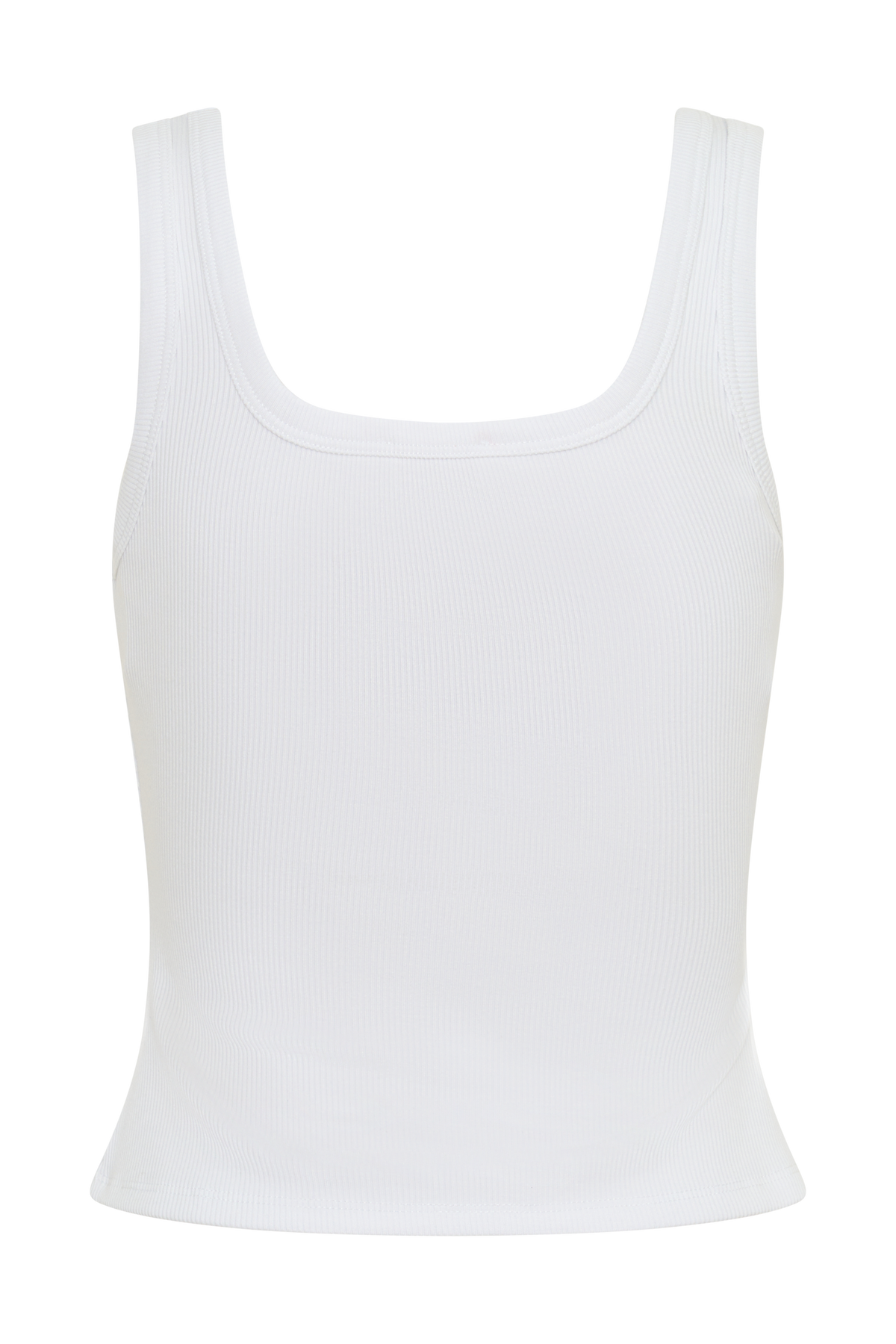 Ismay Square Neck Tank - White #8