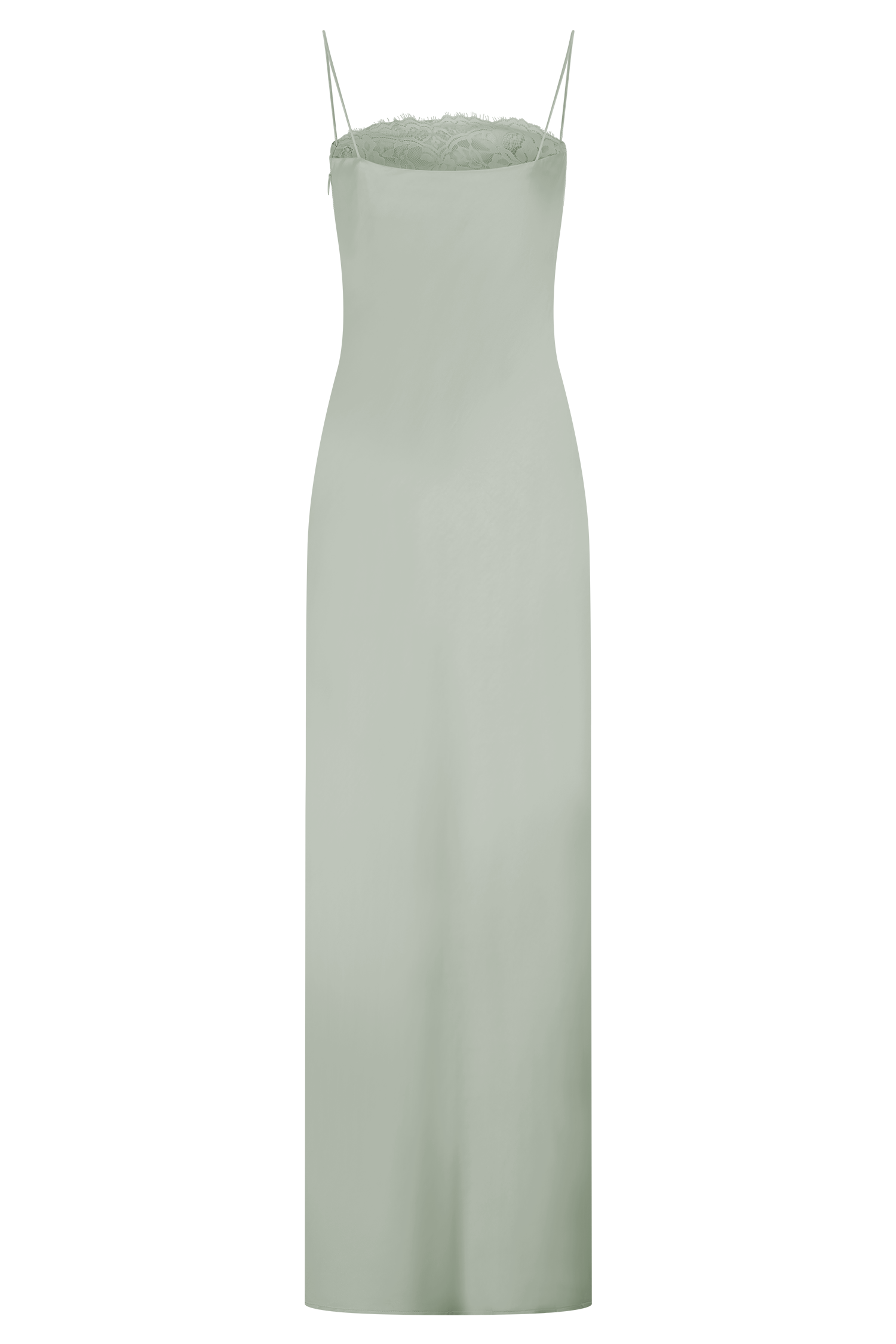 Isadora Lace & Satin Maxi Dress - Sage #8