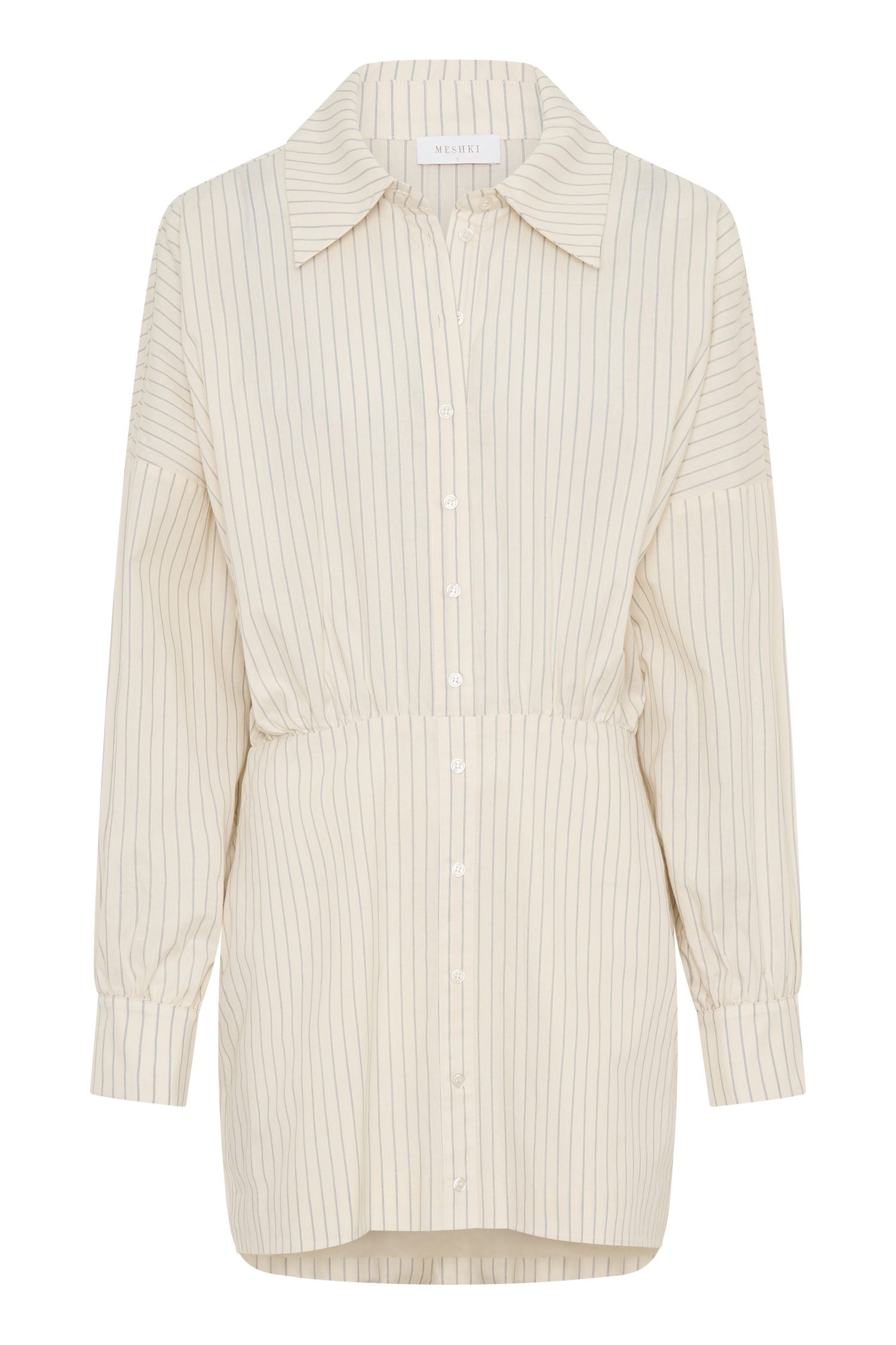 Ivy Oversize Shirt Mini Dress - Stripe #9