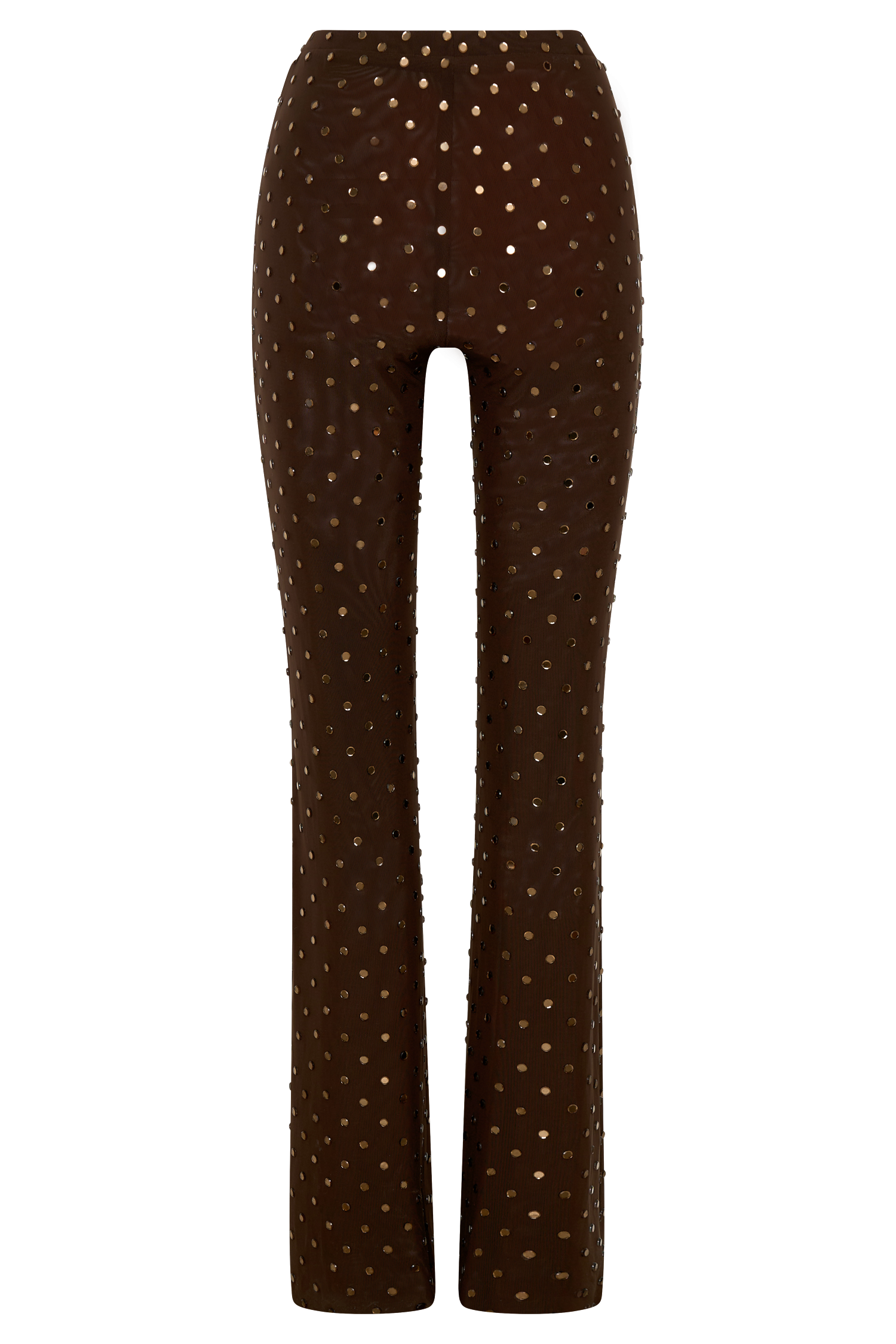 Jackie Diamante Straight Leg Pants - Chocolate #6