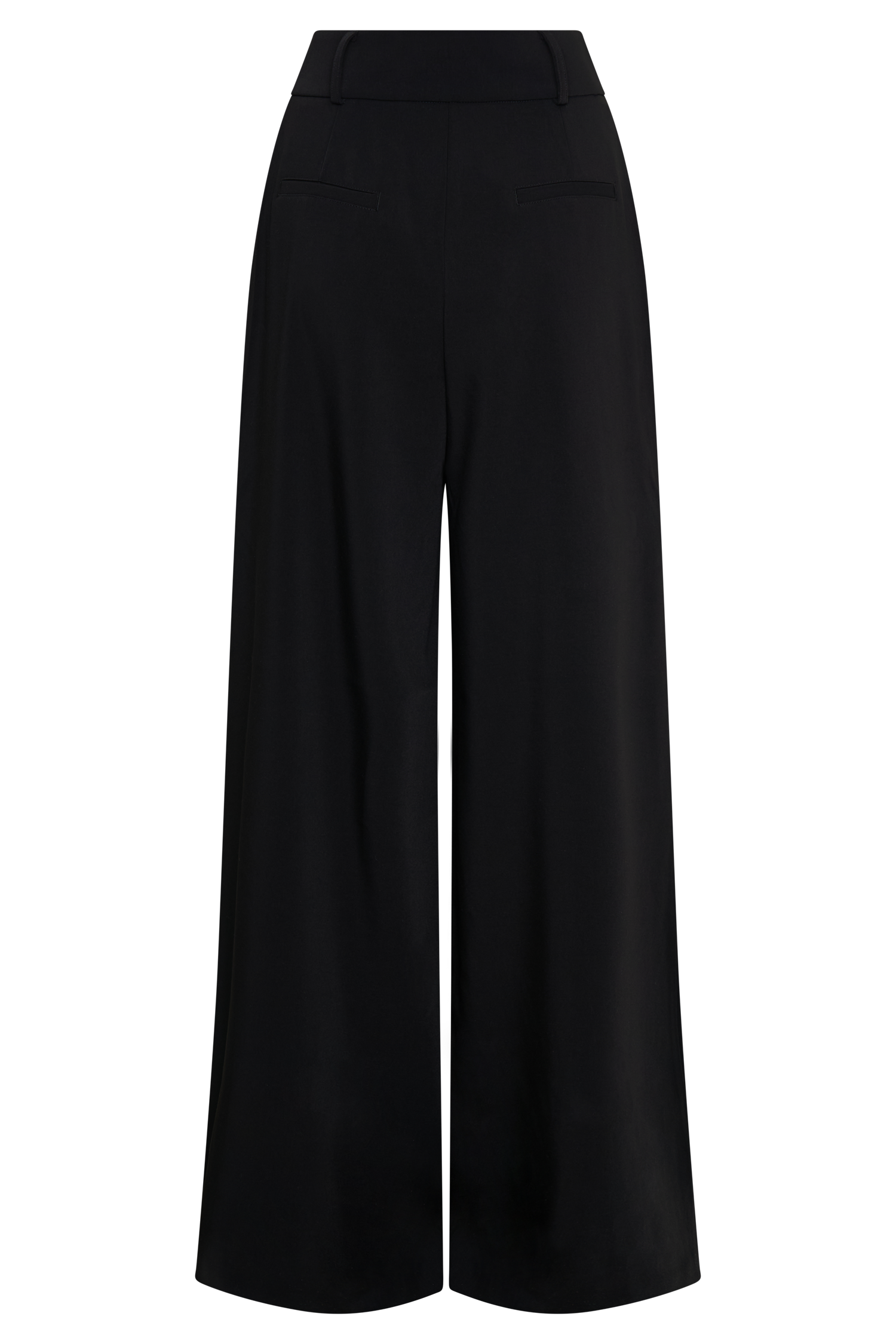 Jacqueline Pleated Wide Leg Pants - Black #6
