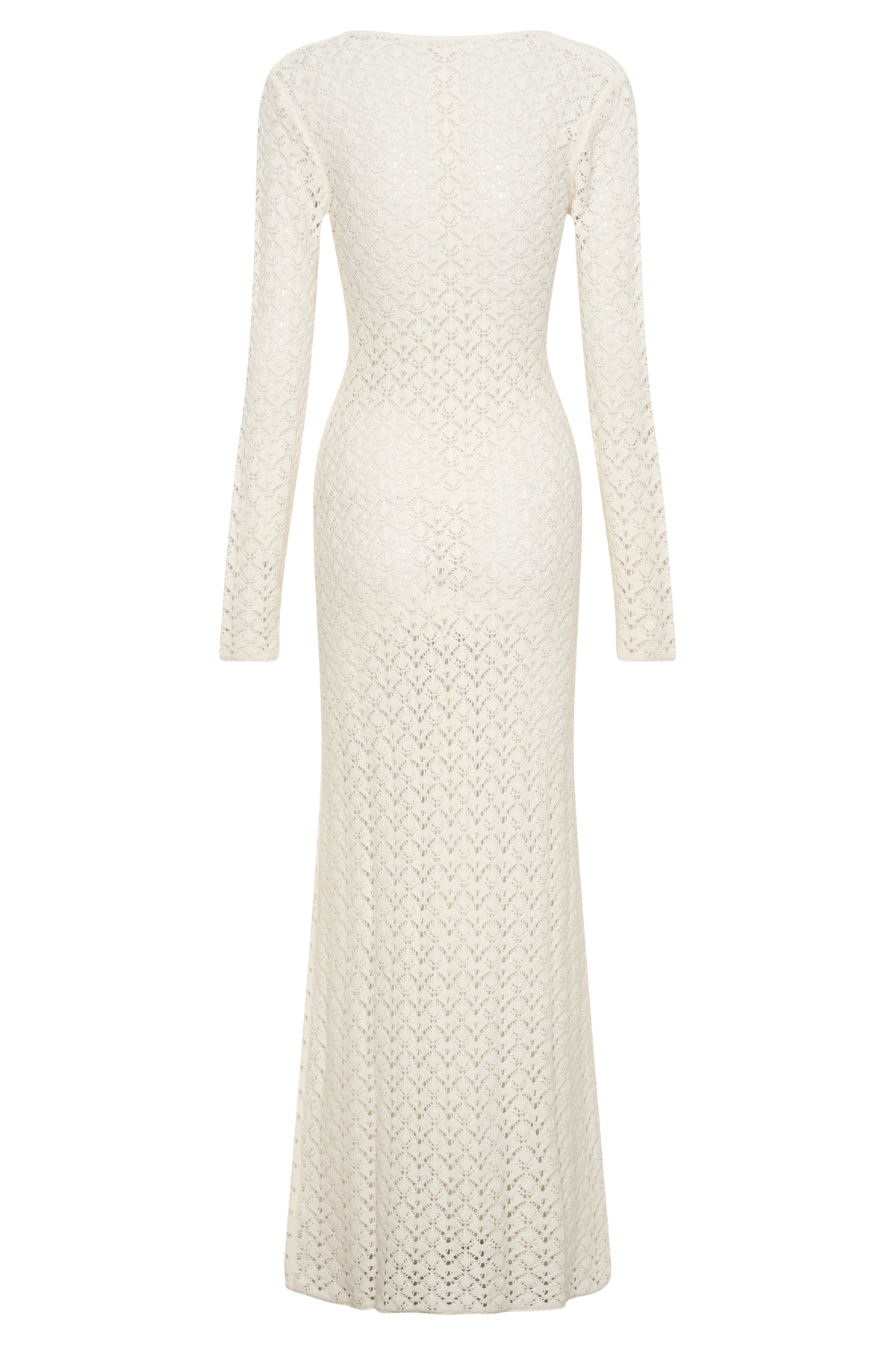 Jamaya Crochet Knit Maxi Dress - Ivory #8