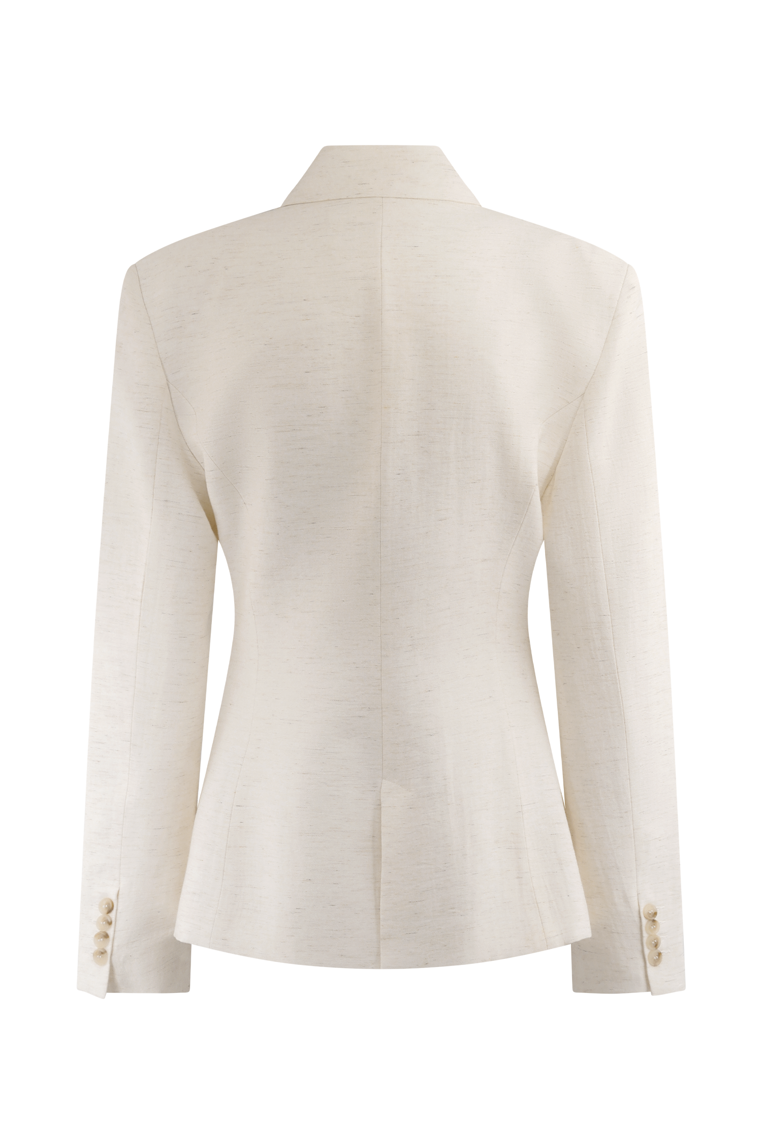 Jameson Cinched Linen Blazer - Oat Marle #8