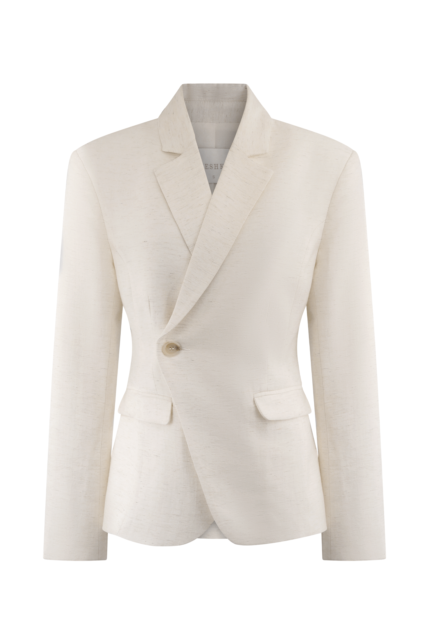 Jameson Cinched Linen Blazer - Oat Marle #9
