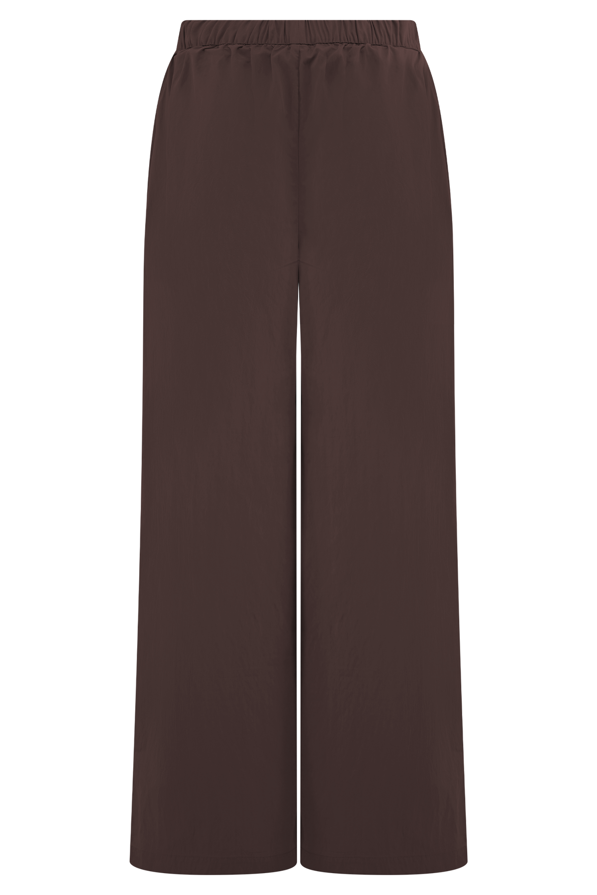 Janayia Cotton Wide Leg Pants - Dark Espresso