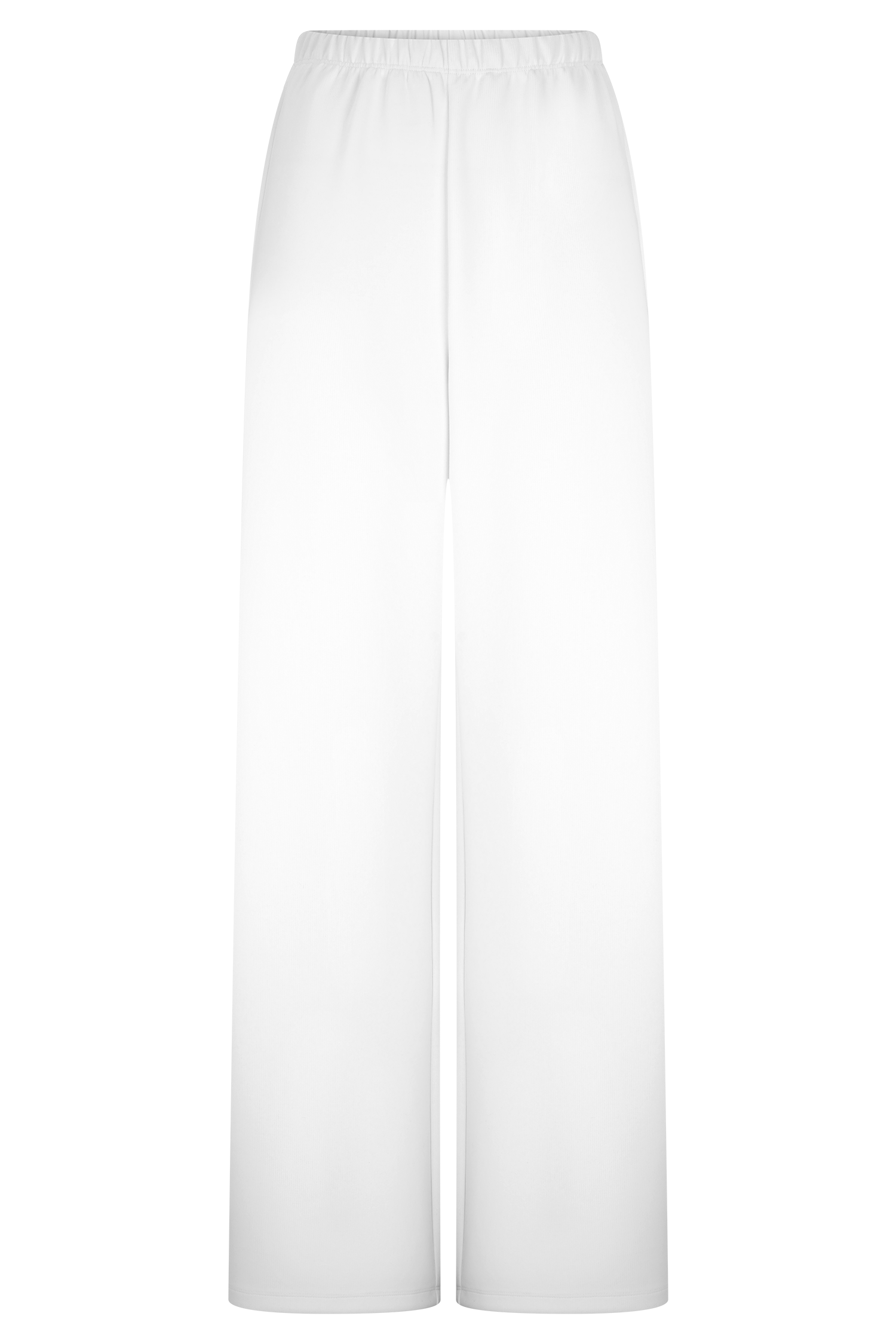 Janayia Cotton Wide Leg Pants - White #9