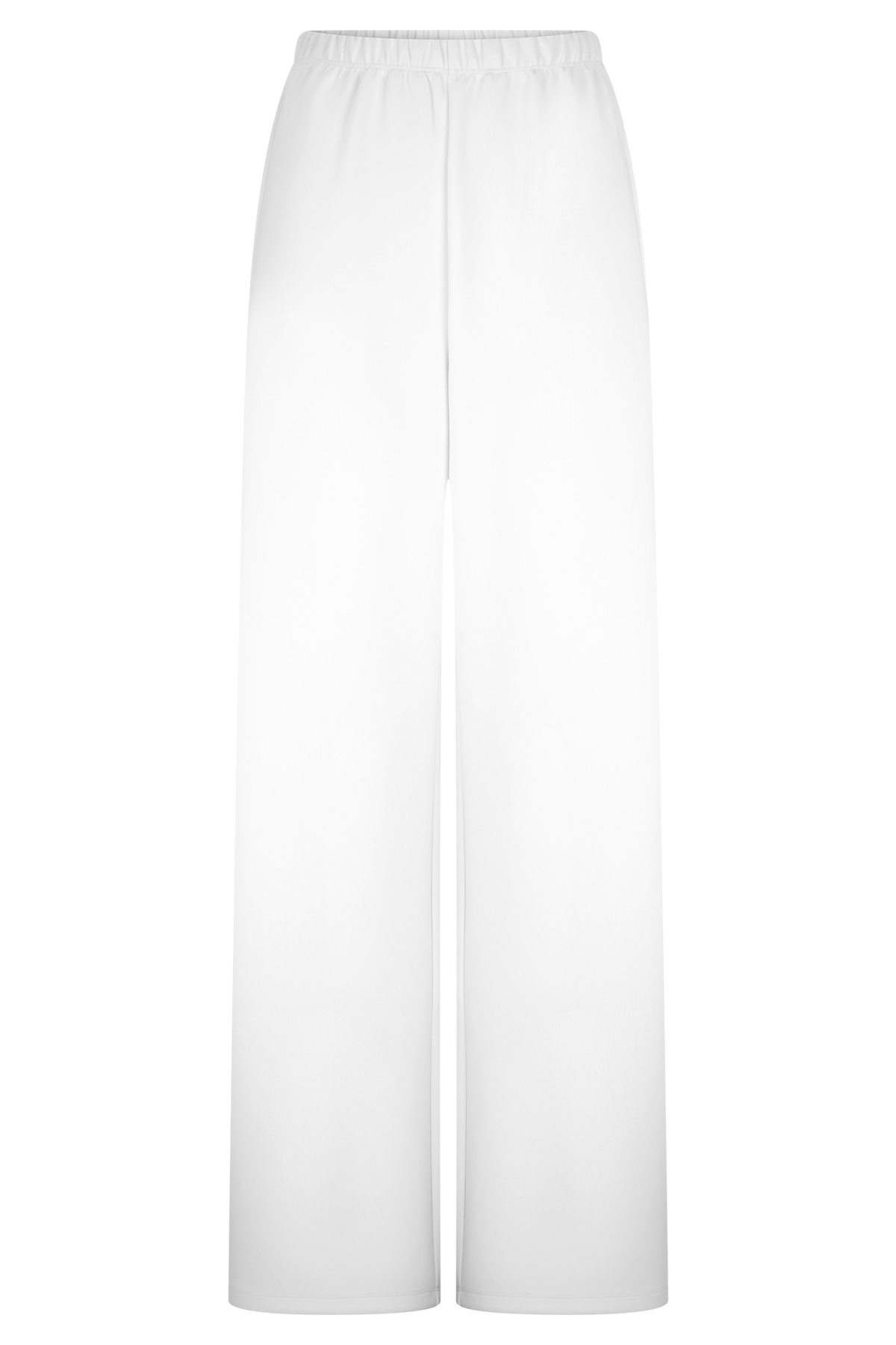 Janayia Cotton Wide Leg Pants - White