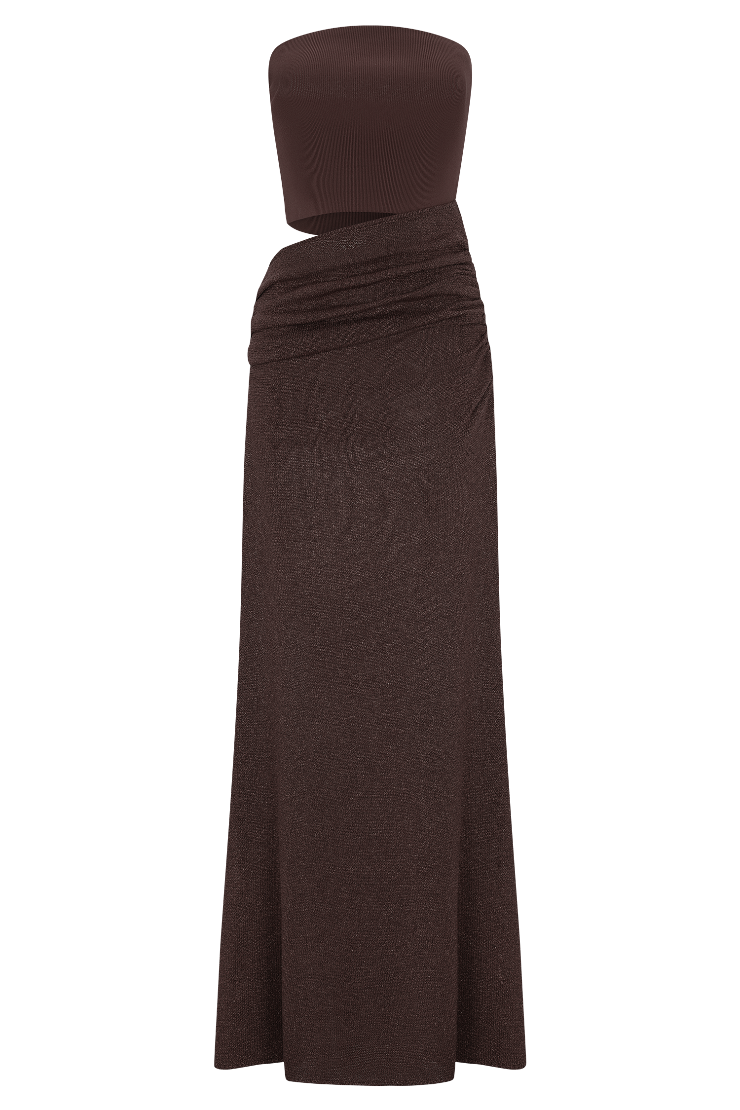 Jasiel Strapless Knit Maxi Dress - Chocolate #8